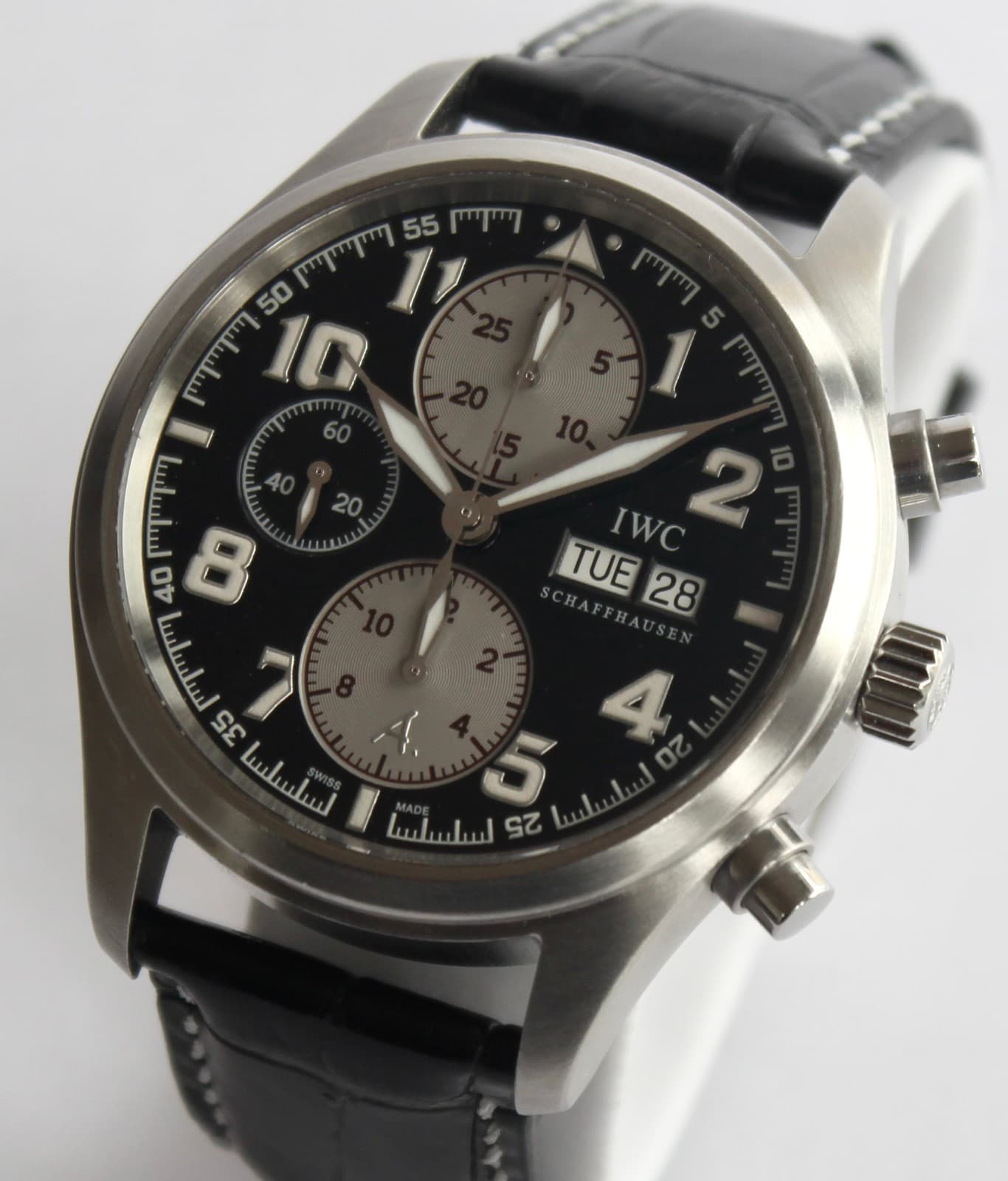 IWC Watch IW3717-09 SPITFIRE CHRONO-AUTOMATIC, LIMITED EDITION, Box/Papers, WOW!