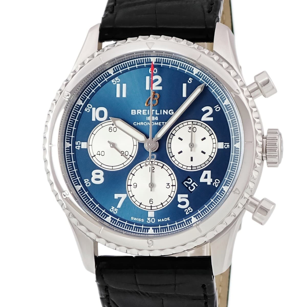 BREITLING Aviator 8 B01 Chronograph 43 AB0119 AB0119131C1P2 Blue Rotating