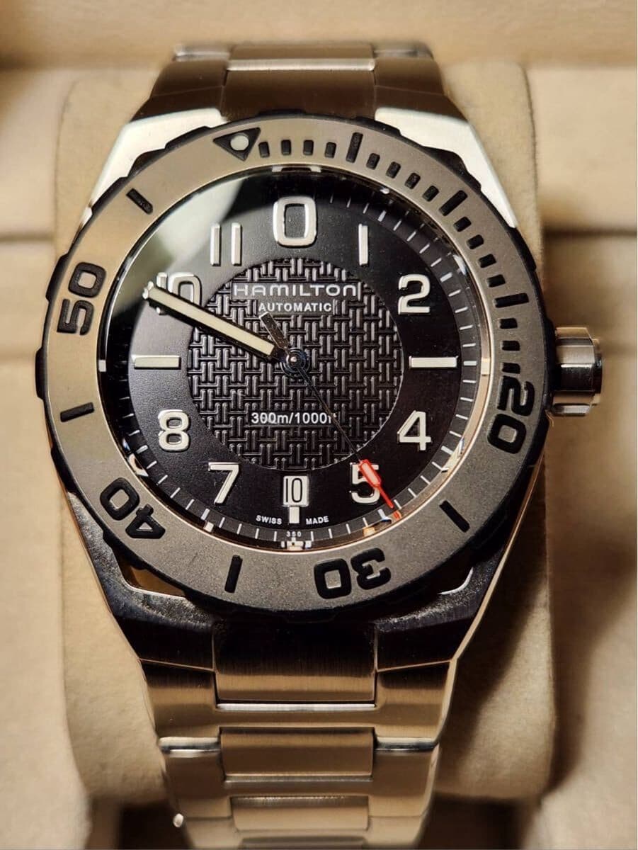 Hamilton Khaki Navy Sub H78615135 Automatic 42mm 300M Black Dial Men's Watch