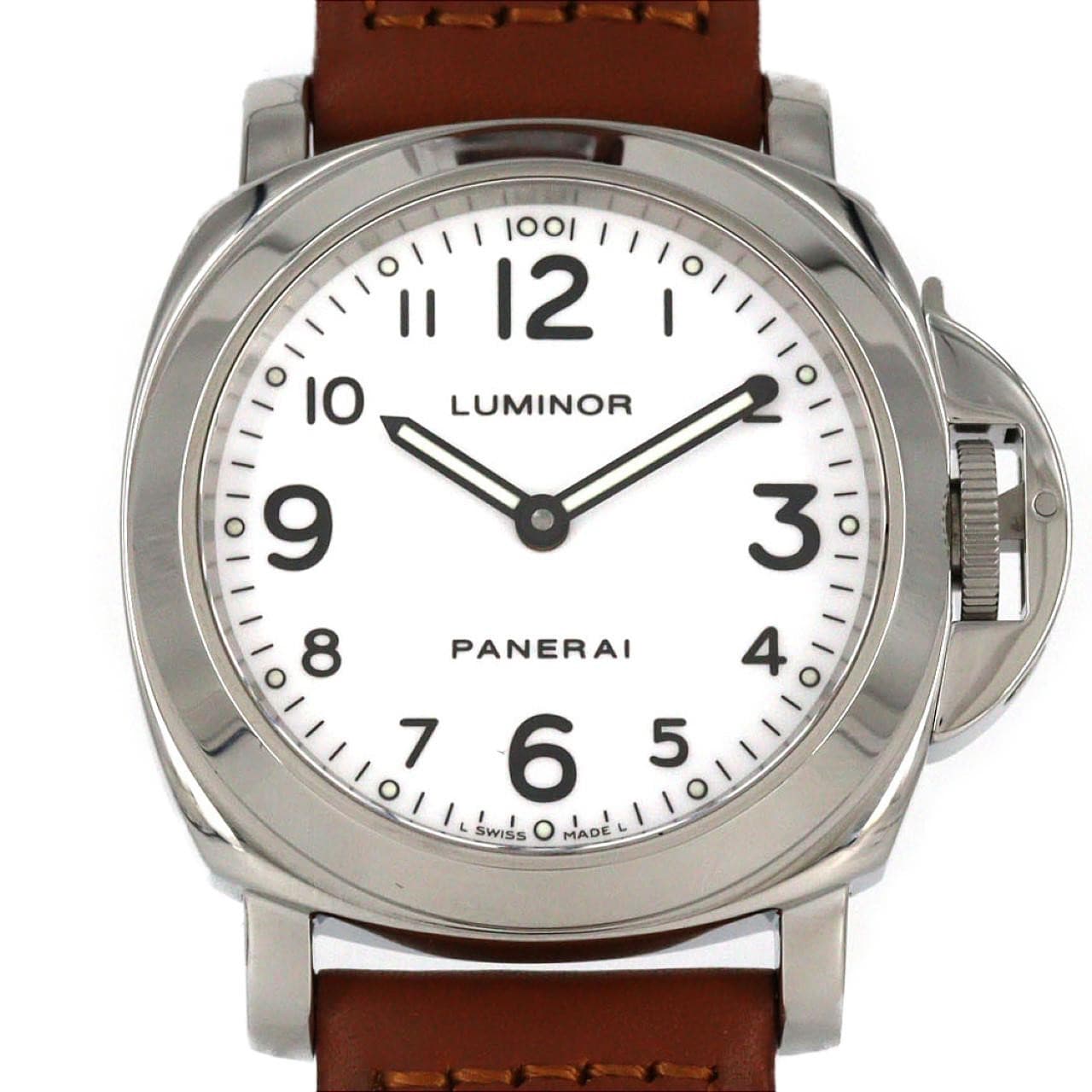 Authentic Panerai Luminor Base PAM00010 Stainless Steel Mechanical Automatic...
