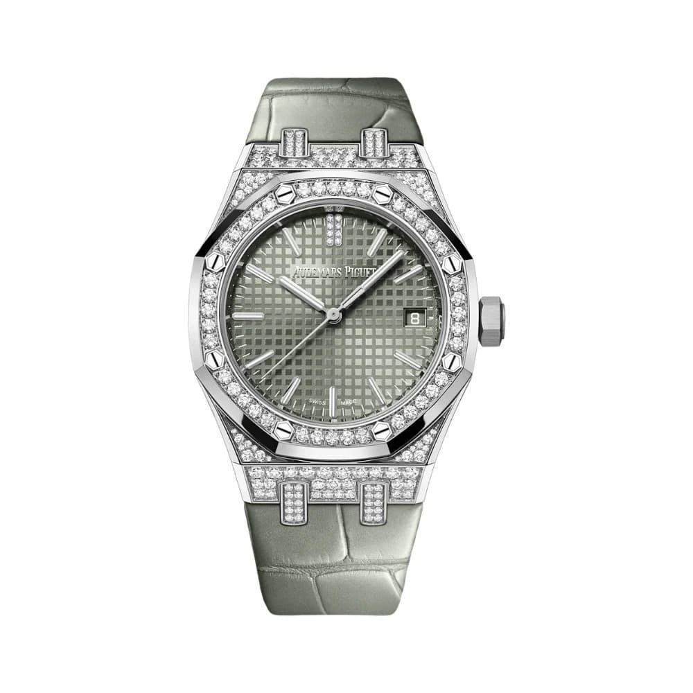 Audemars Piguet Royal Oak 15551BC.ZZ.D405CR.01 Diamond Bezel Diamond and White