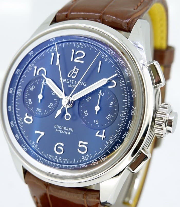 Breitling Premier B15 Duograph 42 Manual Winding Men's Watch AB1510171C1P1 NIB