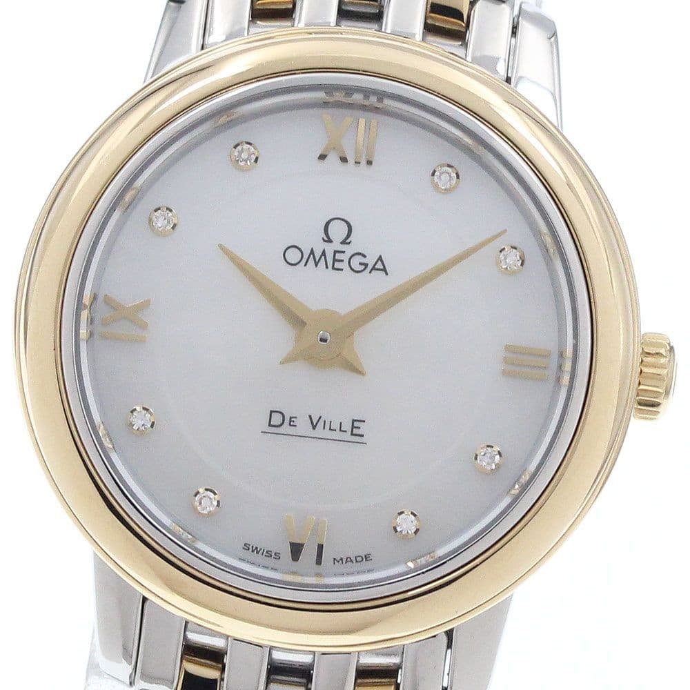 Omega 424.20.24.60.55.001 De Ville Prestige 8P Diamond Quartz Ladies