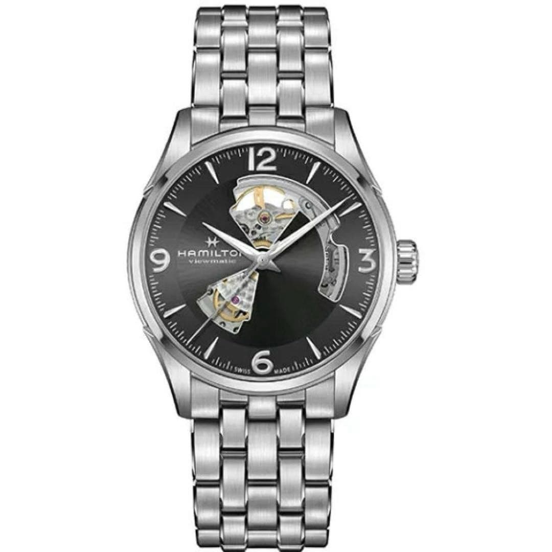 Hamilton Jazzmaster Open Heart Watch Sapphire Glass Used with Box & Papers