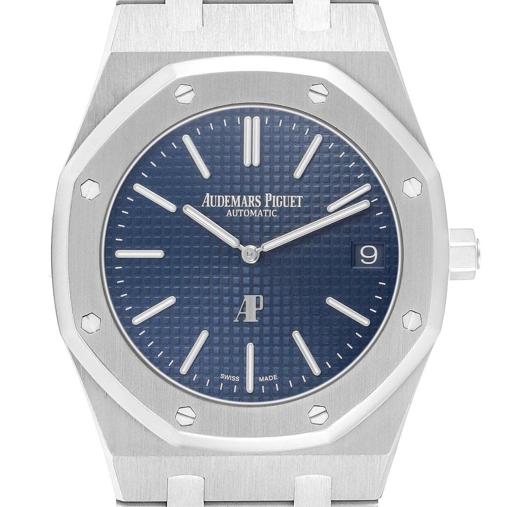 Audemars Piguet Royal Oak Steel Blue Dial Mens Watch 15202ST