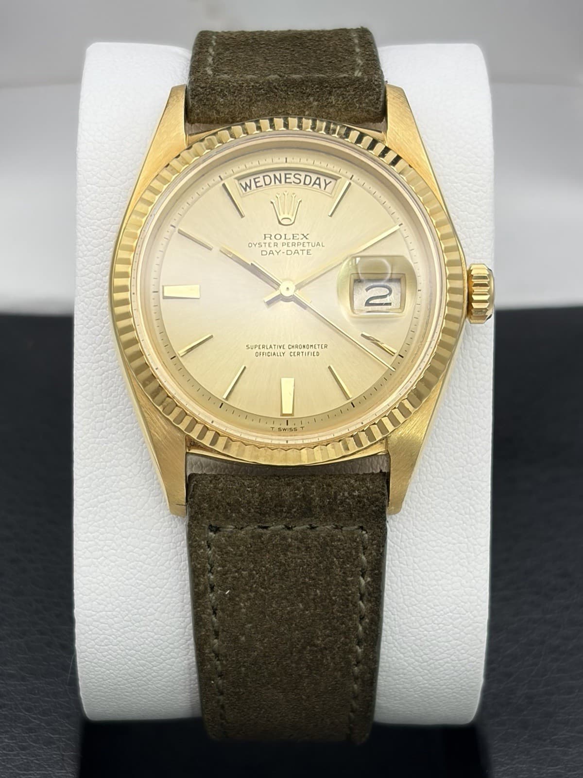 Rolex Day Date 1803 18K Yellow Gold 36mm Champagne Doorstop Dial Men’s Watch