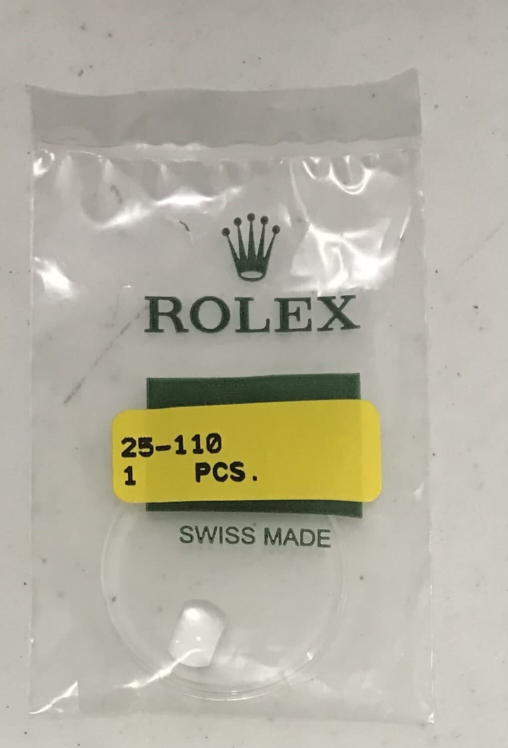 Original Rolex 6510, 6511 Crystal 25-110 - New Sealed Package  