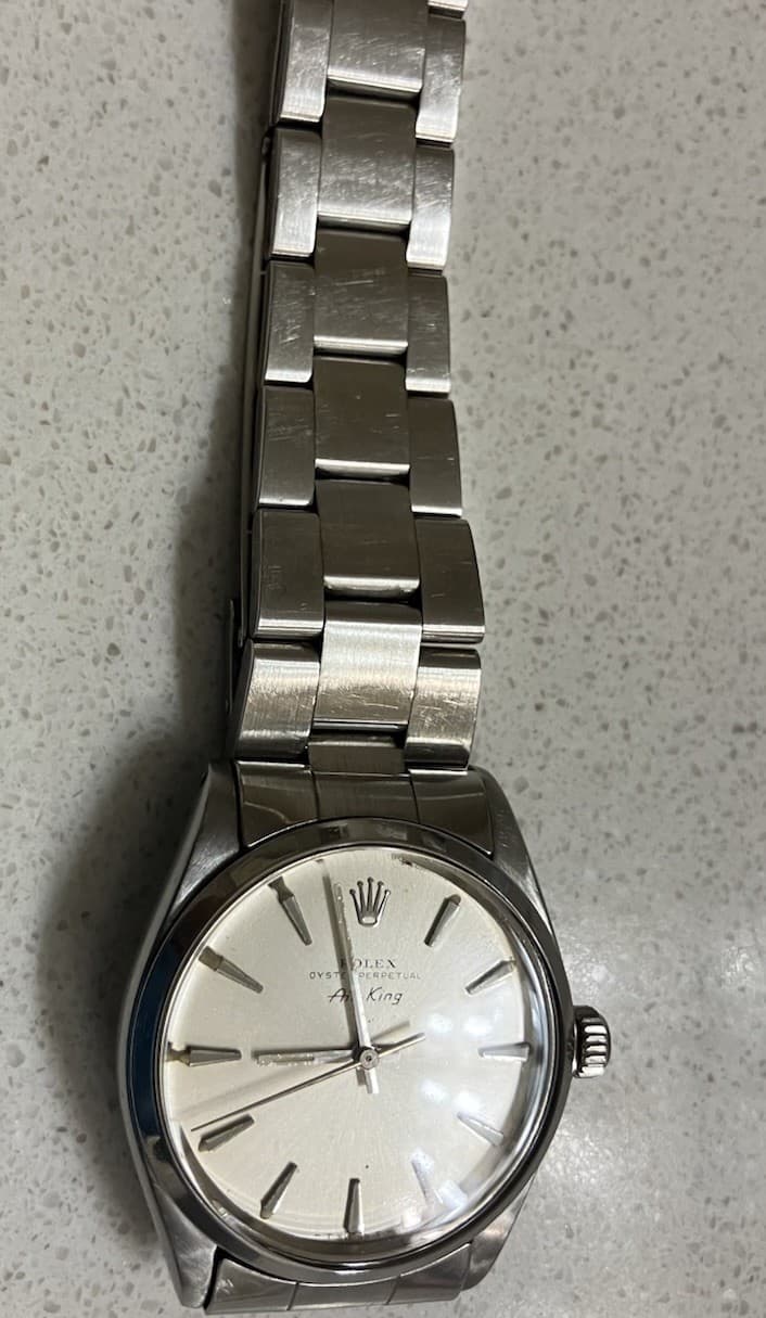1979 Rolex Air-King 5500 Silver Dial SS Oyster 34mm Runs Perfection Refurbished