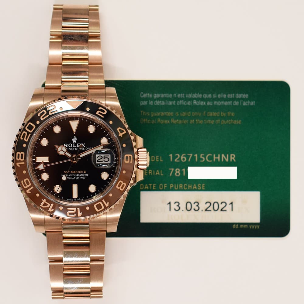2021 Rolex GMT-Master II, 126715CHNR, 40mm, Black Dial, Oyster Bracelet, Box ...
