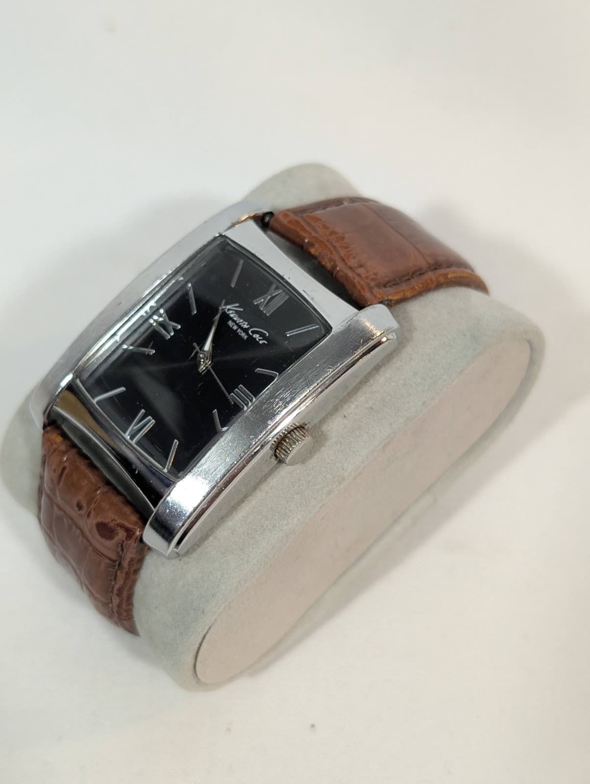Kenneth Cole KCW1009 A126-13 Men's Grey Analog Stainless Steel Watch New Battery