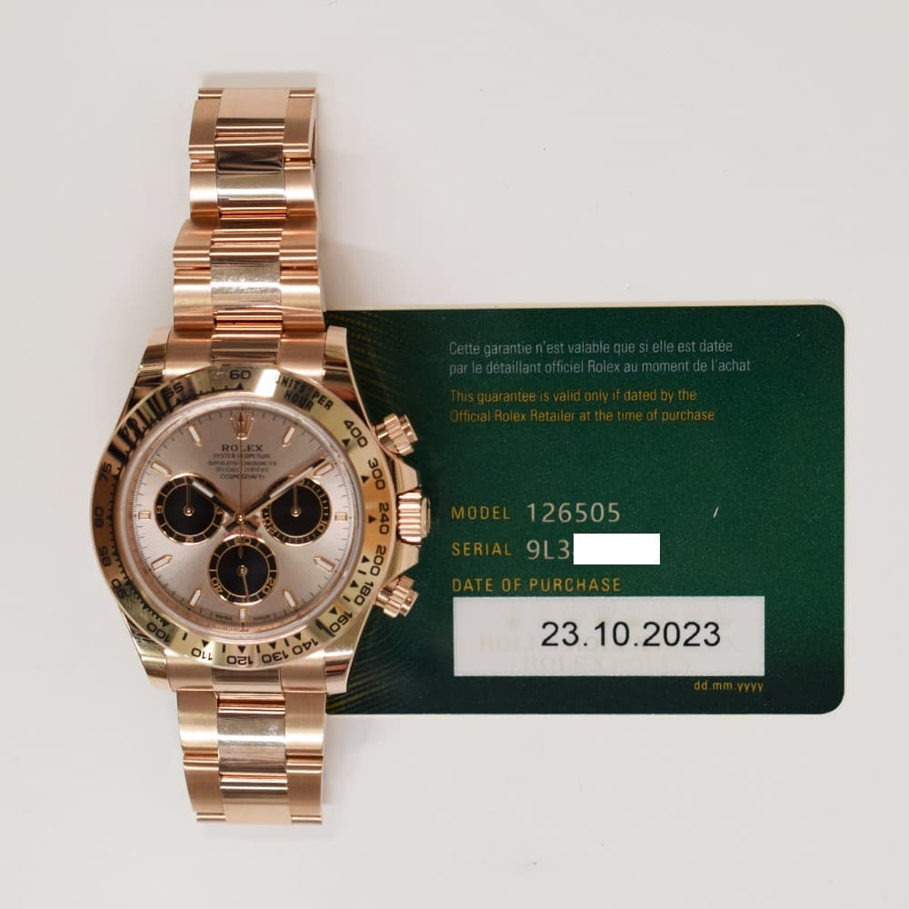 2023 Rolex Cosmograph Daytona, 126505, 40mm, Sundust Dial, Oyster Bracelet, B...