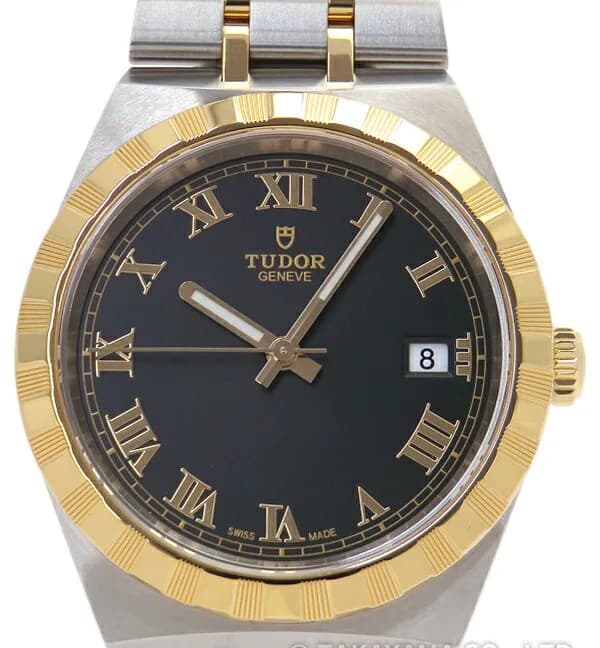 Tudor Royal 28503 Automatic 38mm Box Papers Black Men's Watch Stainless Steel