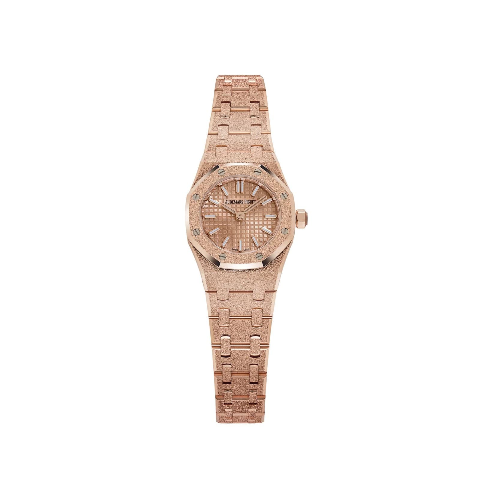 Audemars Piguet Royal Oak 67630OR.GG.1312OR.01 'Mini' Frosted Rose Gold Quartz