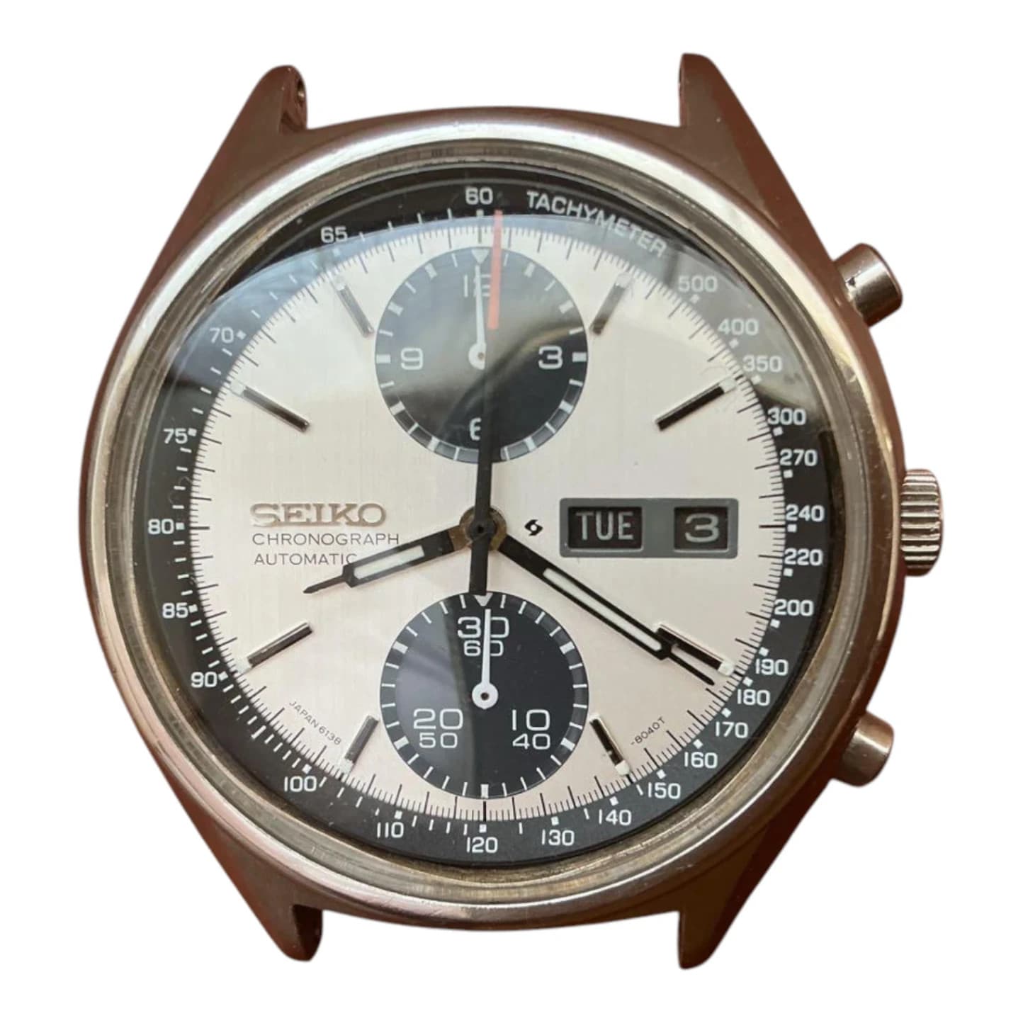 Seiko Speedtimer Panda 6138-8020 Chronograph Used Good Condition
