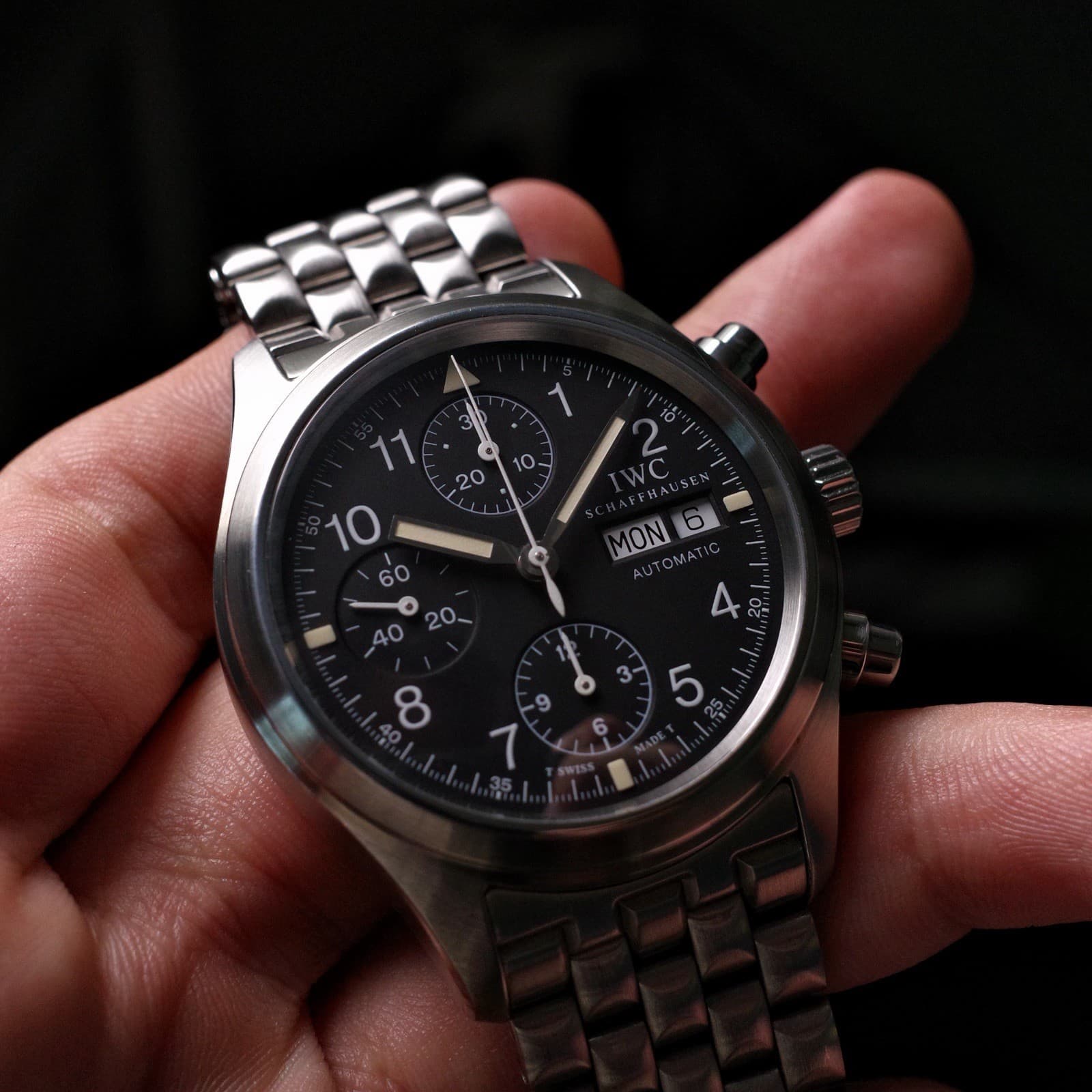 IWC Flieger Chronograph Pilot's Watch Ref. IW3706 Serviced