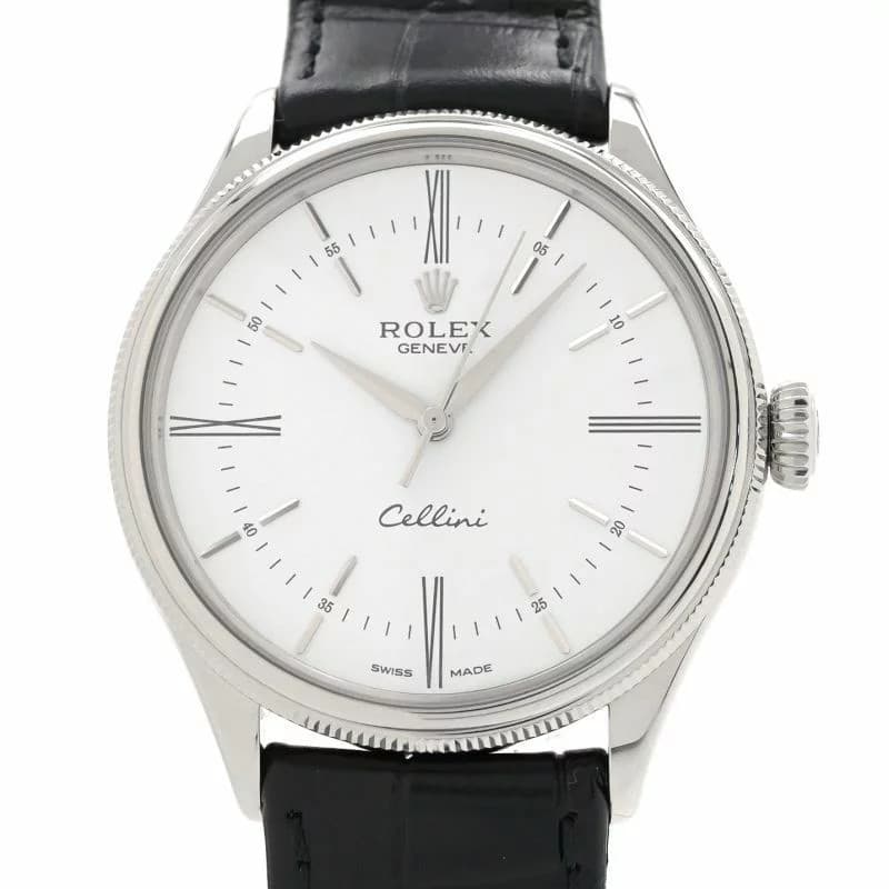 Rolex Cellini Time Random Number 50509 18K White Gold 39mm Automatic #CSW051