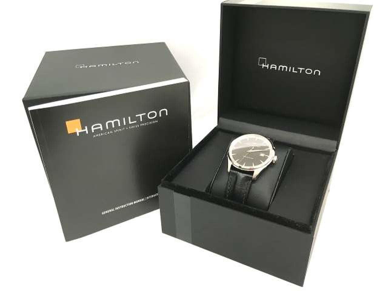 HAMILTON Jazzmaster Quartz Men's Watch Simple H32451731 Auth Japan