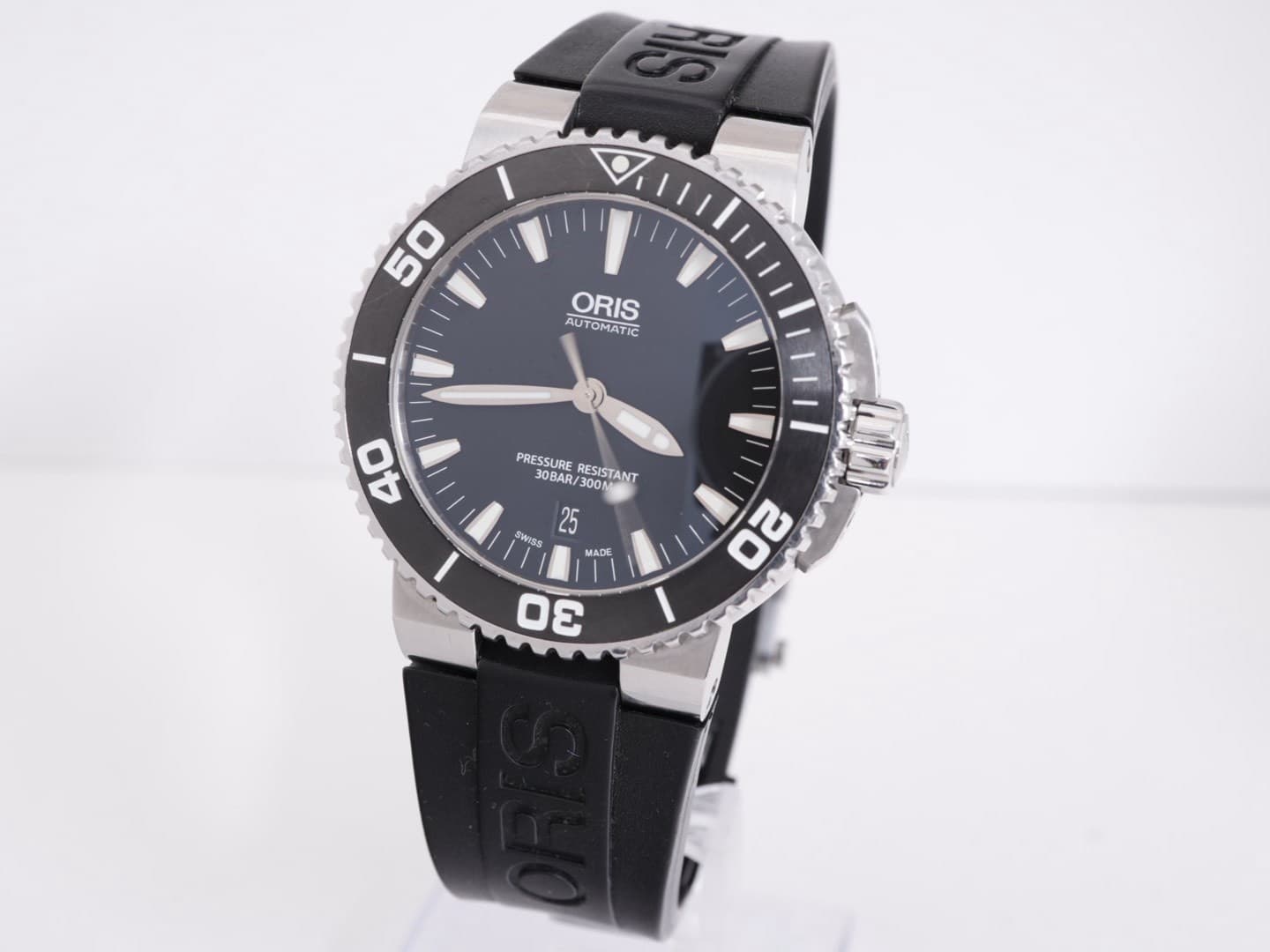 ORIS Aquis Date 01 733 7653 4154-07 4 26 34EB Auto Mens Watch Excellent A7696