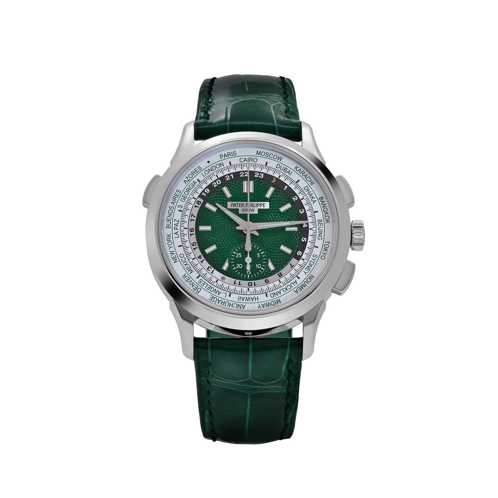 Patek Philippe Complications 5930P-001 World Time Flyback Chronograph Platinum
