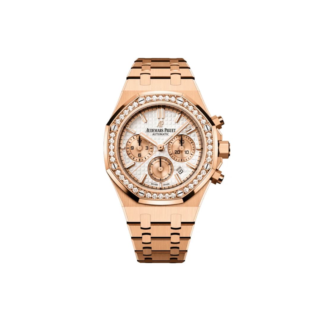Audemars Piguet Royal Oak 26315OR.ZZ.1256OR.01 Chronograph Rose Gold Silver
