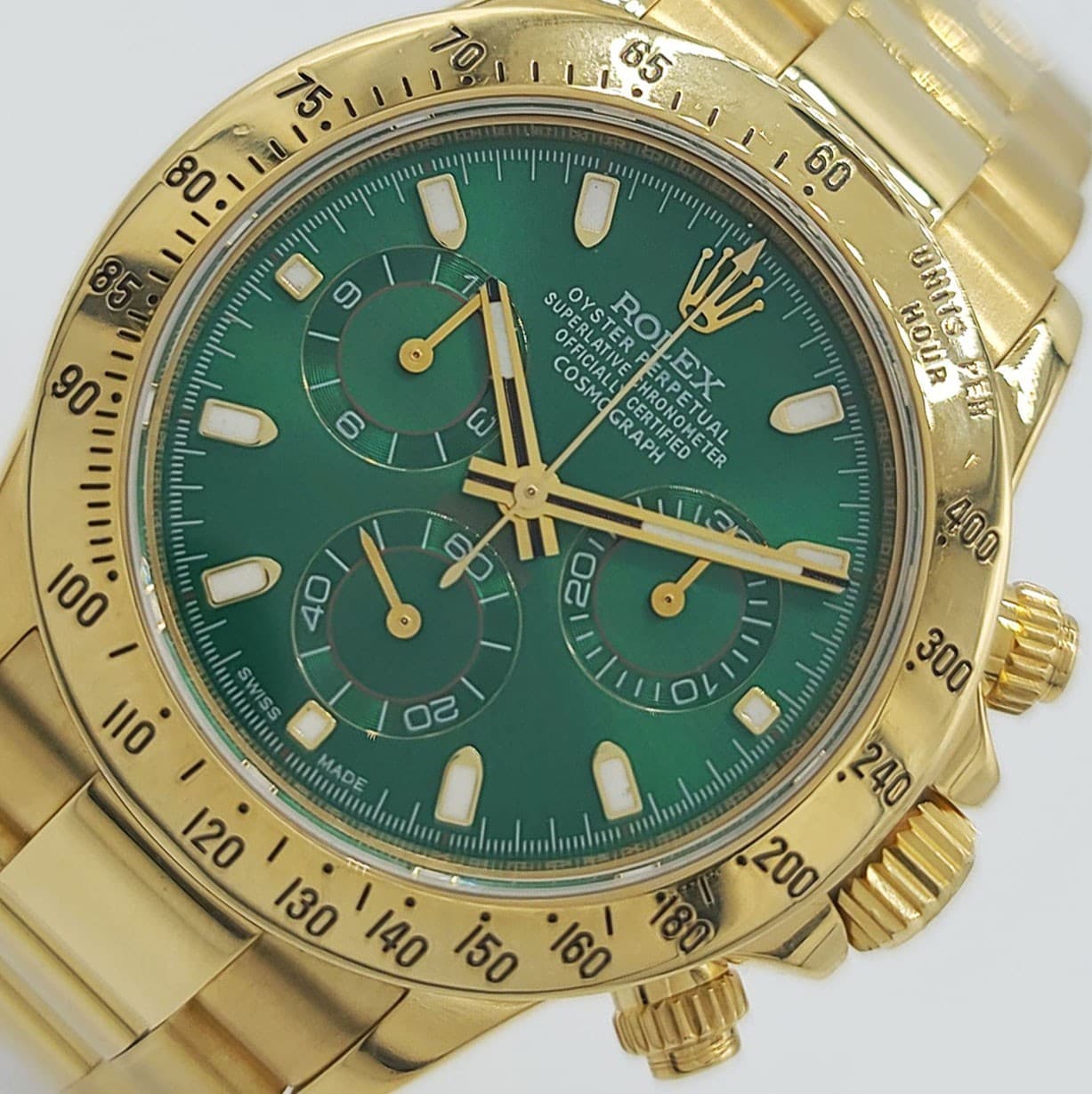 Rolex Daytona Mens 40mm 18K YG 116528 Complete W/ Custom & Original Dial 2010