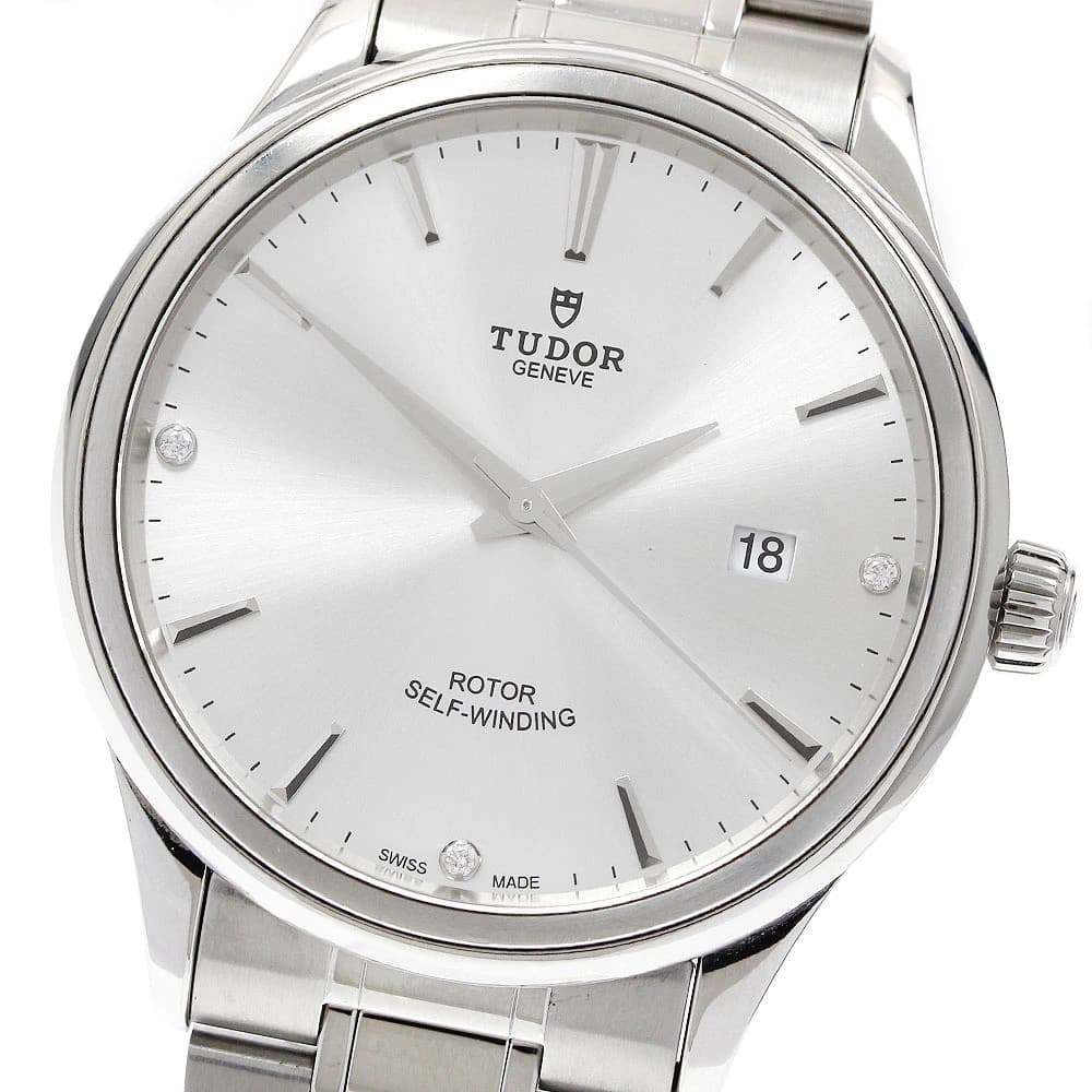 Tudor 12700 Style Date 3P Diamond Automatic Men's Watch From Japan