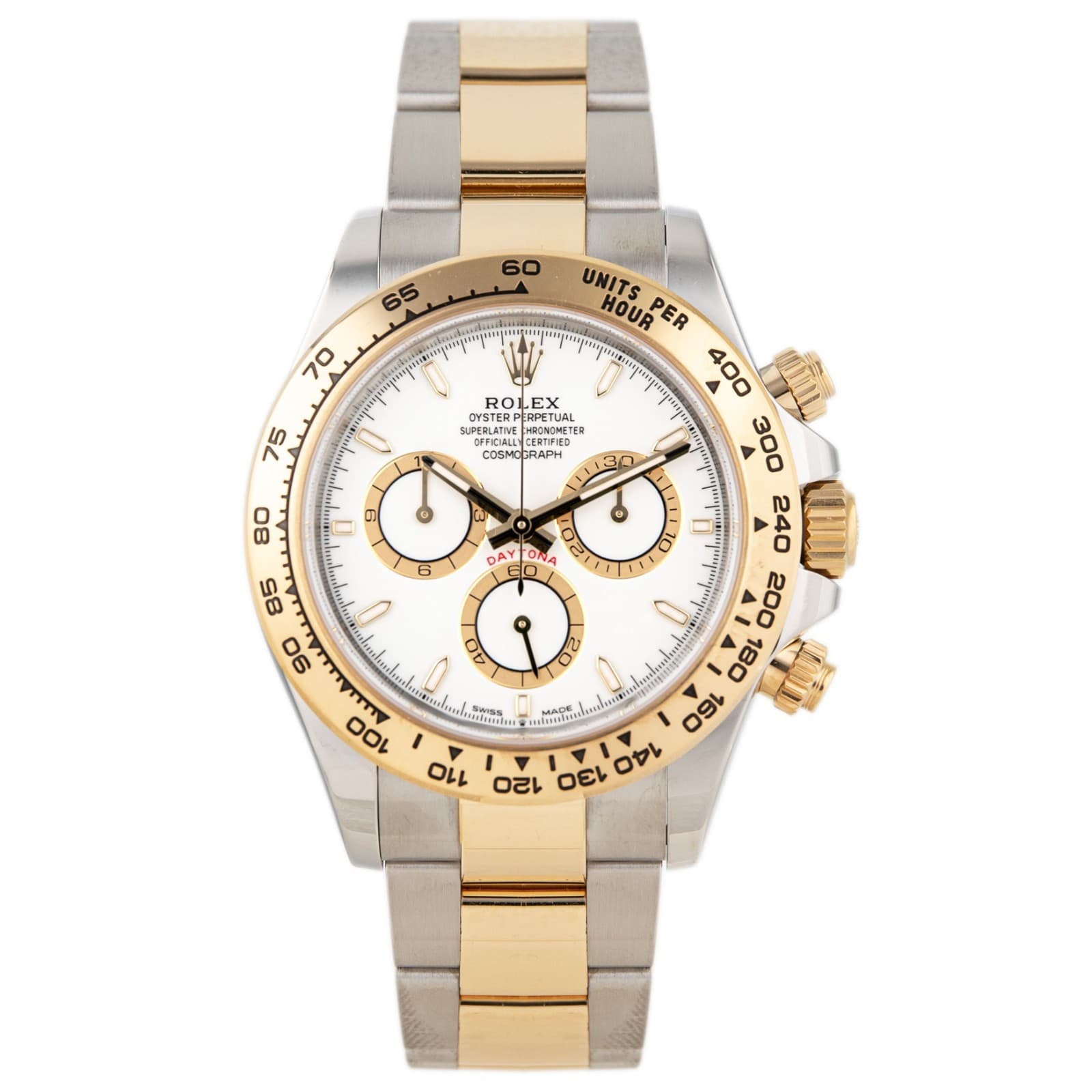Rolex Cosmograph Daytona Steel & Yellow Gold White Dial 40mm 126503 Full Set