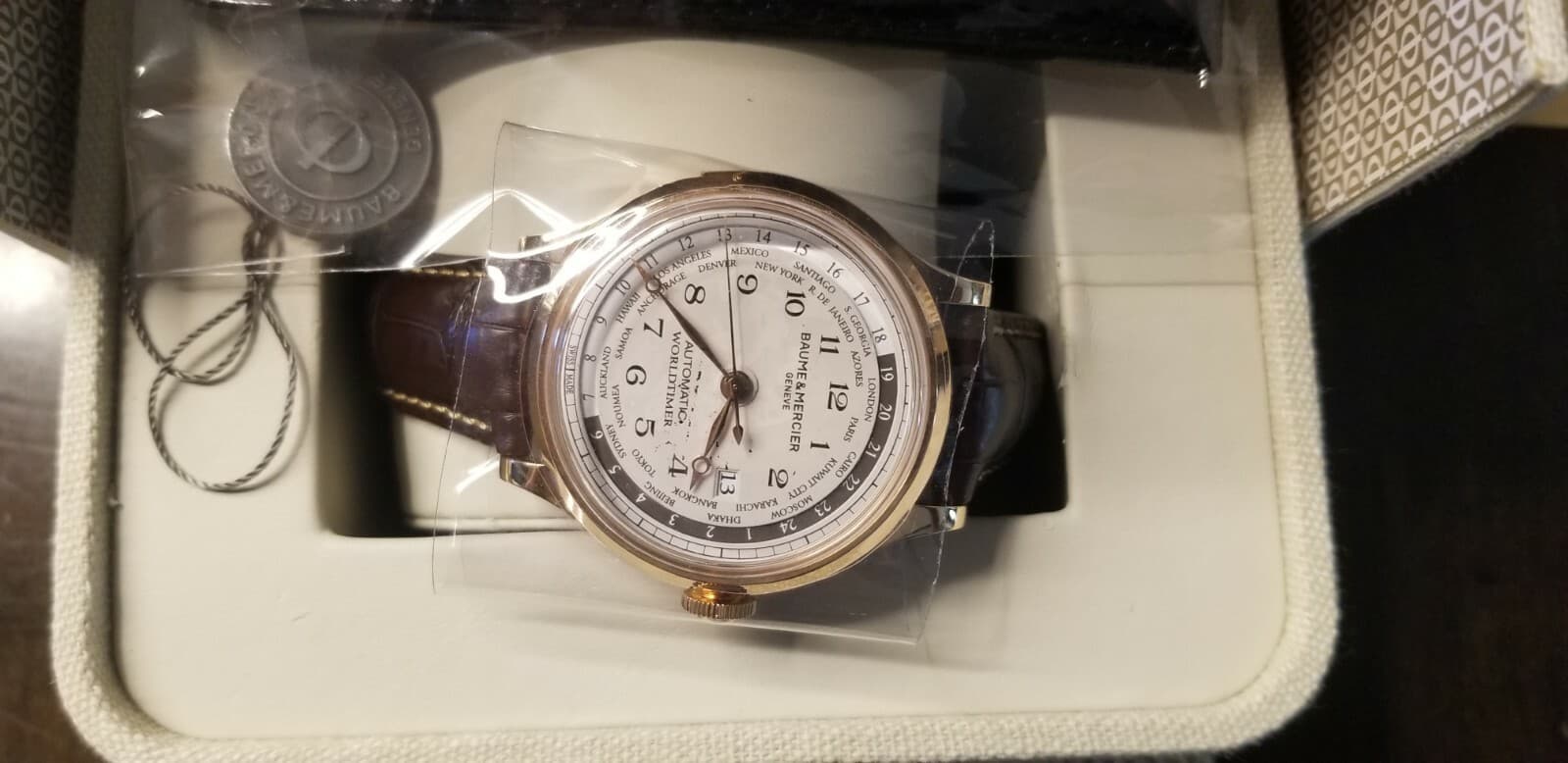 Baume & Mercier Capeland World Timer 18K Rose Gold Watch MOA10107