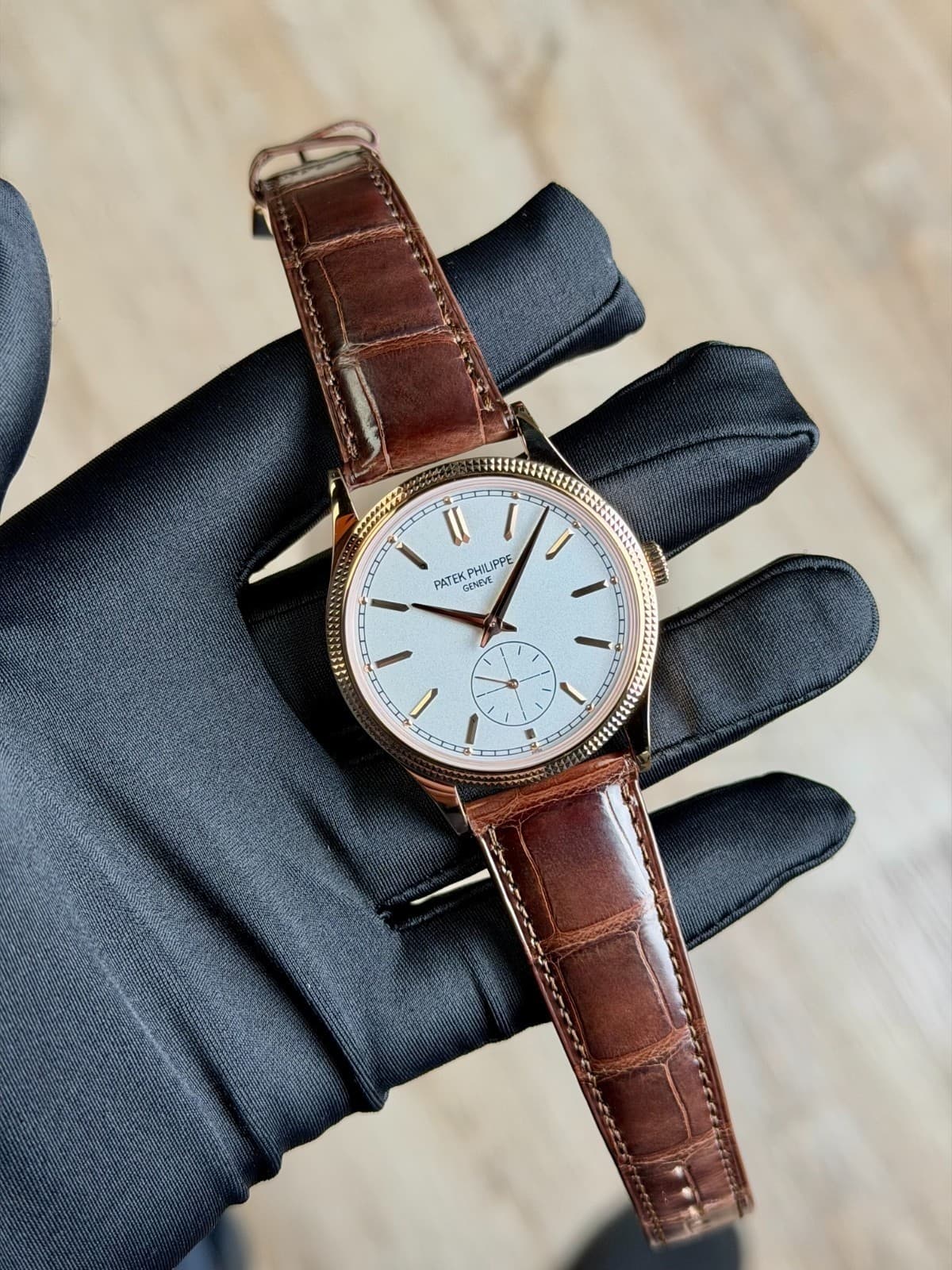 Patek Philippe Calatrava 39 UNWORN 2026 Silvery White Index Strap 6119R-001