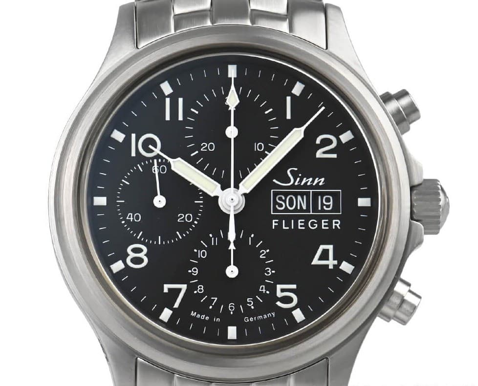 Sinn 358.SA.FLIEGER Automatic Watch 42mm Chronograph Day-Date Pilot
