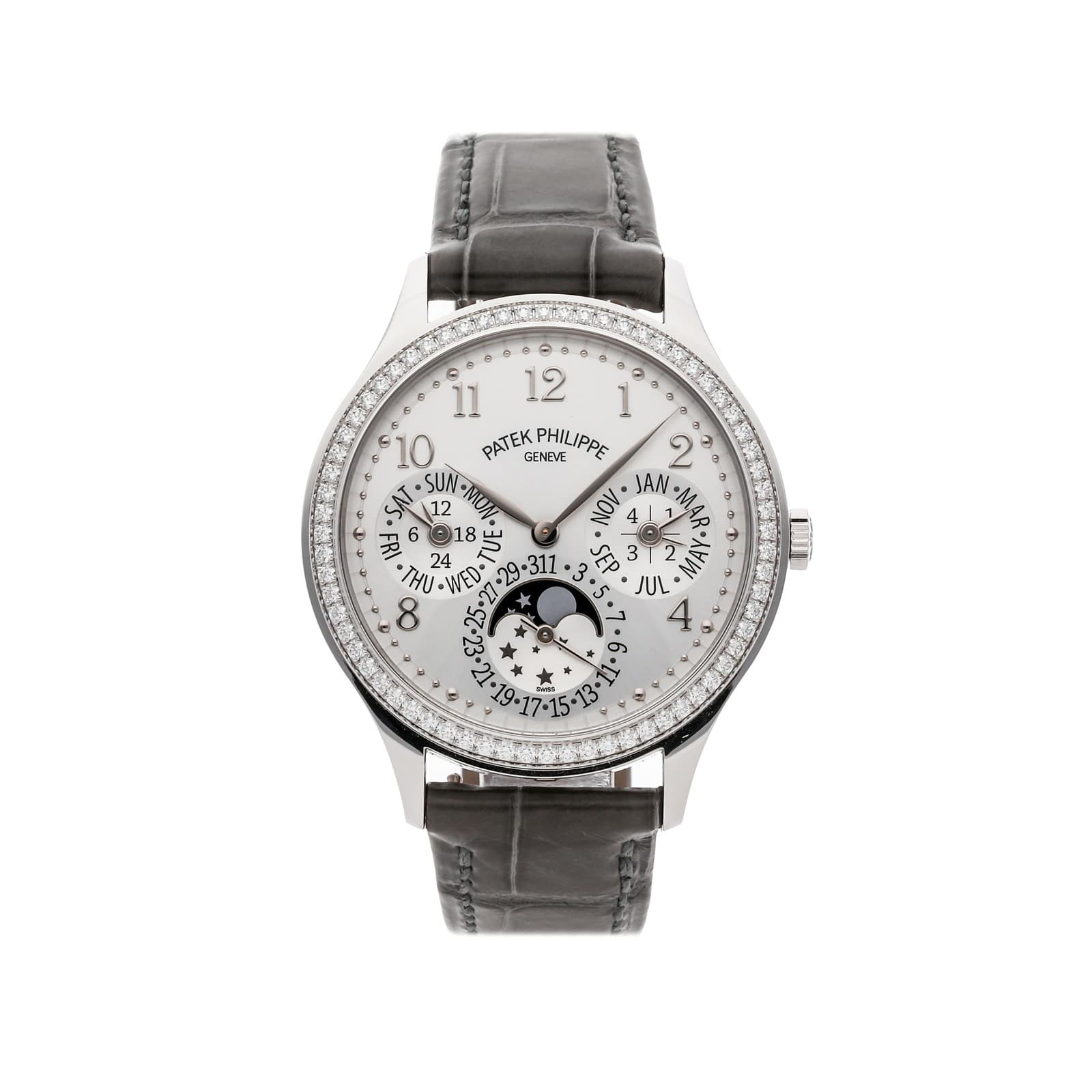 Patek Philippe Grand Complications Perpetual Calendar Diamond Watch 7140G-001