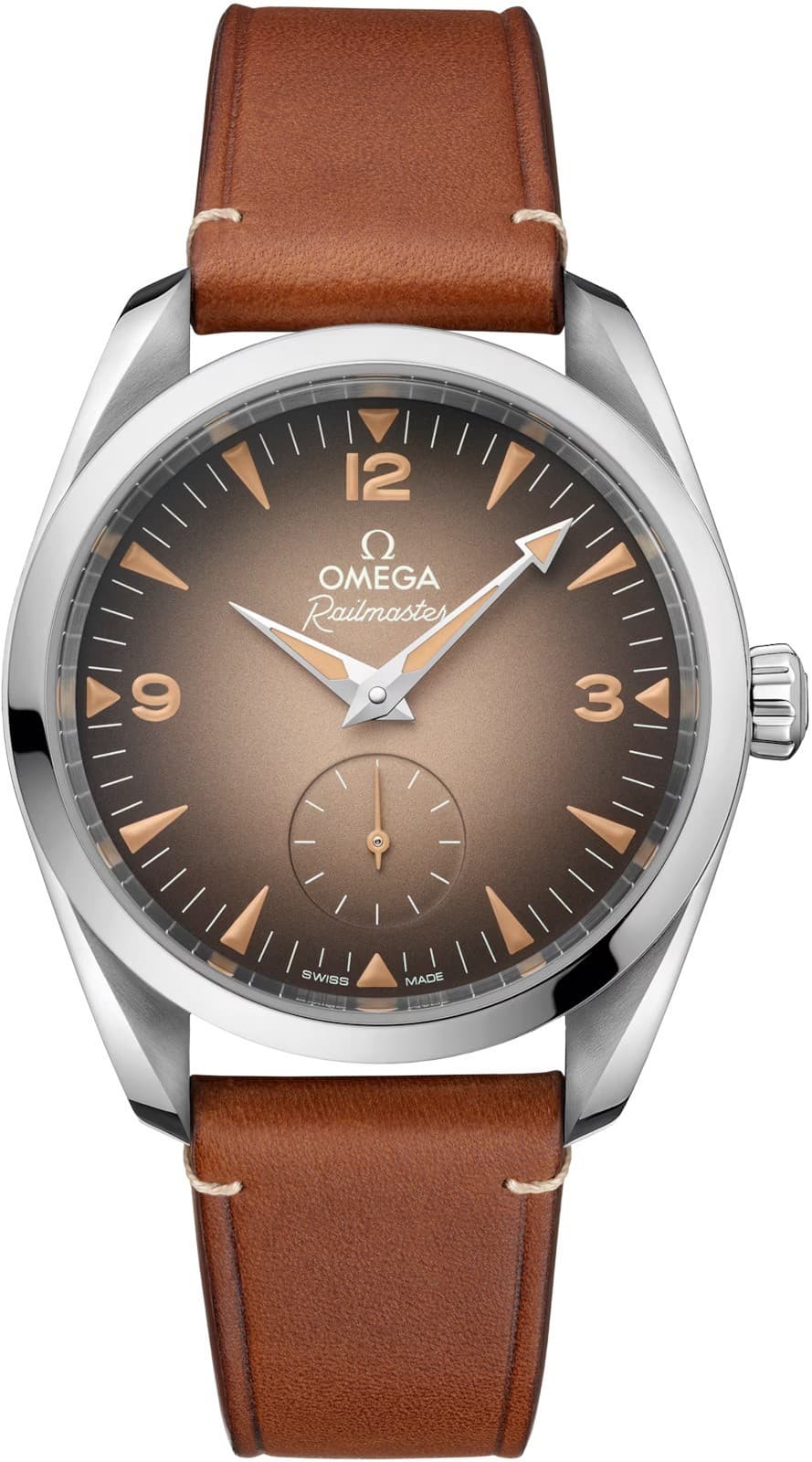 Omega Co-axial Railmaster Brown dial 38mm 235.12.38.20.13.001