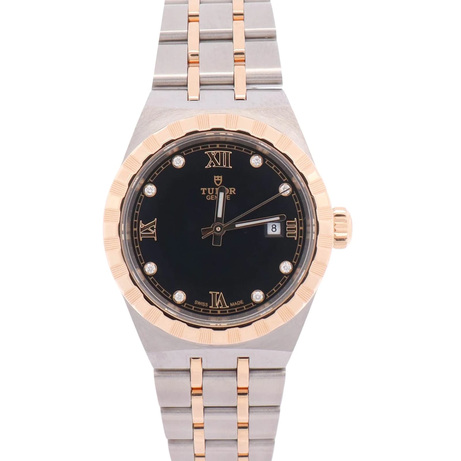 Tudor Royal 28mm Black Dial Watch Ref# 28303