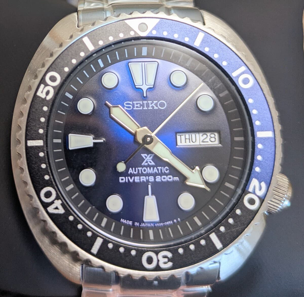 [Excellent] Seiko Prospex Turtle SRPC25J1 Automatic 200m Blue Men's Watch