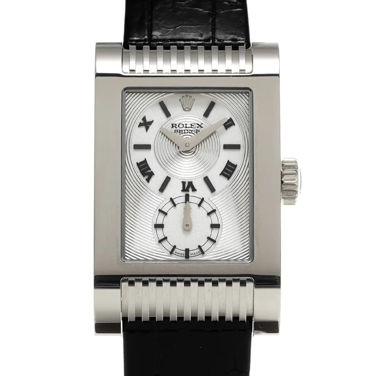 Rolex Cellini 5441 / 9 44mm White Gold Silver Wristwatch #WW3426