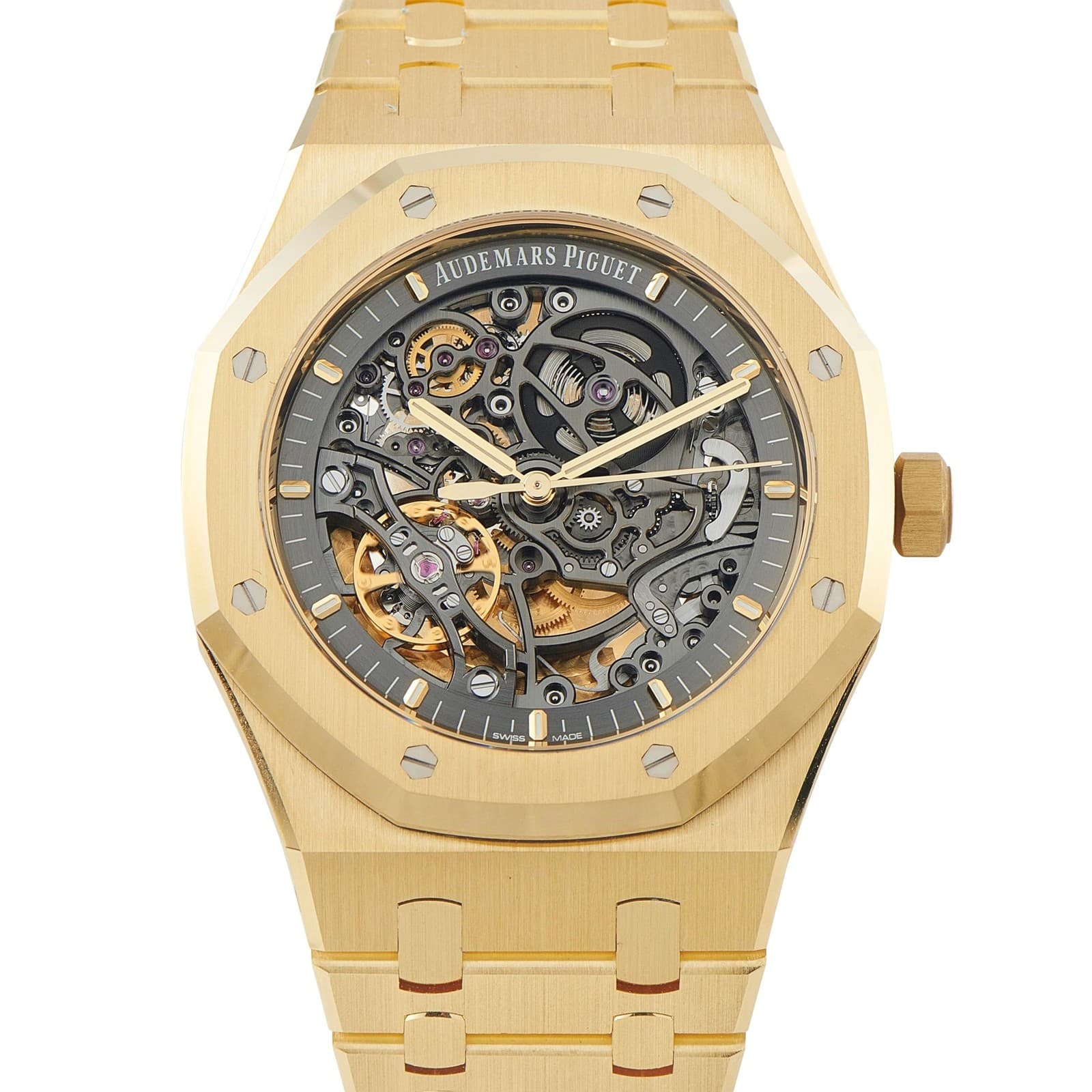 Audemars Piguet Royal Oak Double Balance Wheel Openworked 18K Yellow Gold Watch