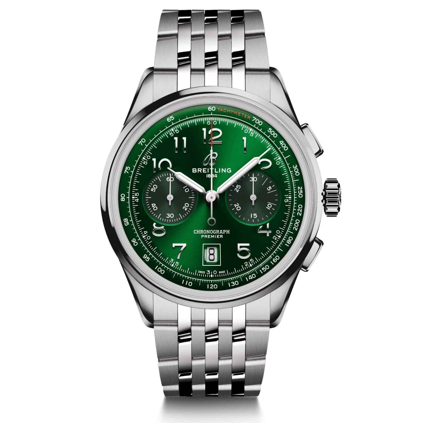 Breitling Premier B01 Chronograph 42 Green Dial Stainless Steel AB0145371L1A1