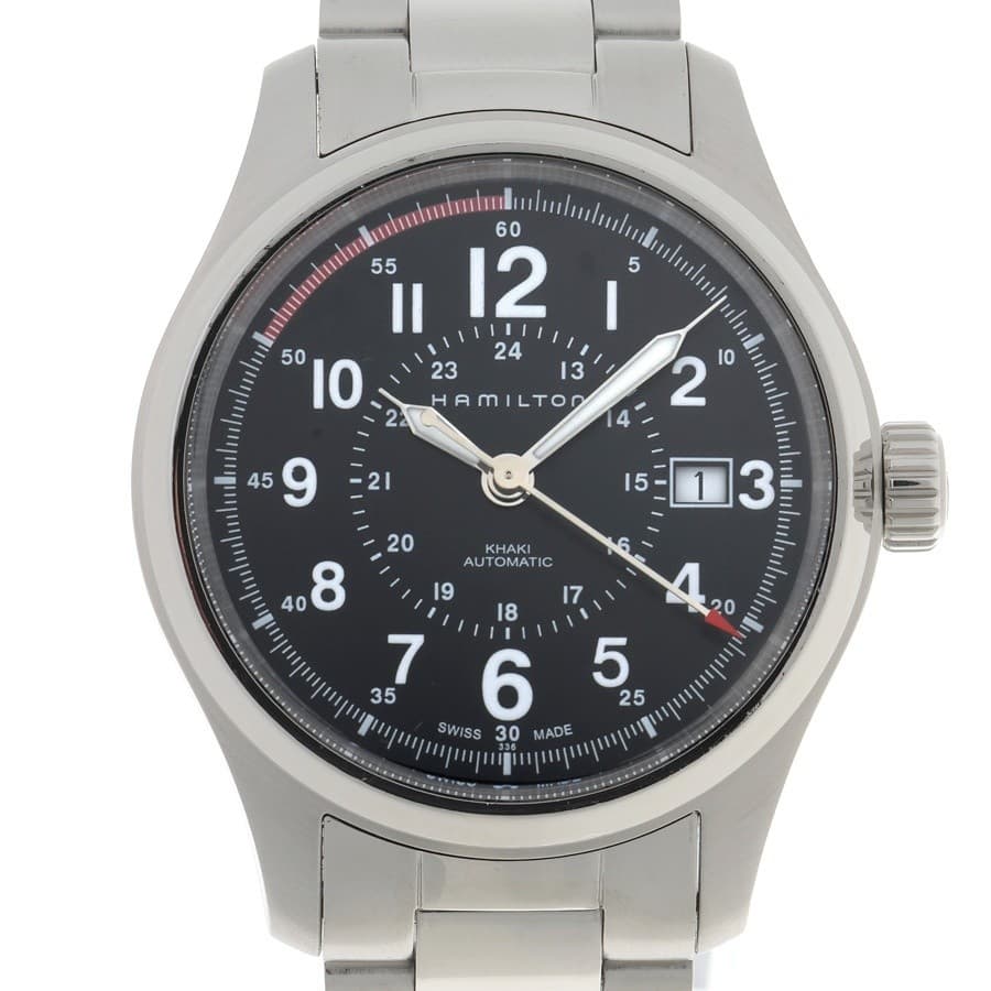 HAMILTON H70595133 H705950 Khaki Black Dial Automatic Wristwatch Used