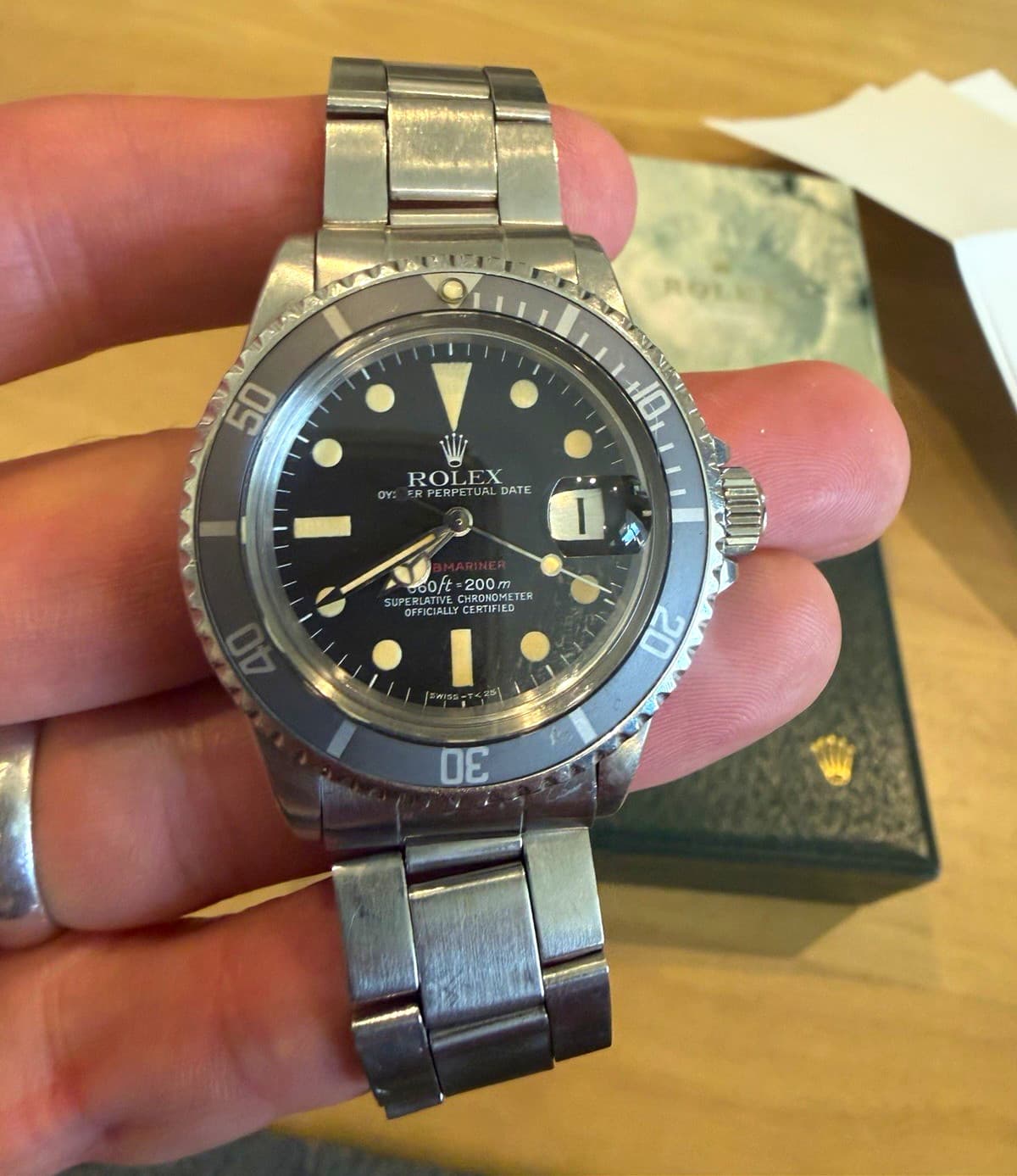 Rolex Red Submariner 1680 Mk 6
