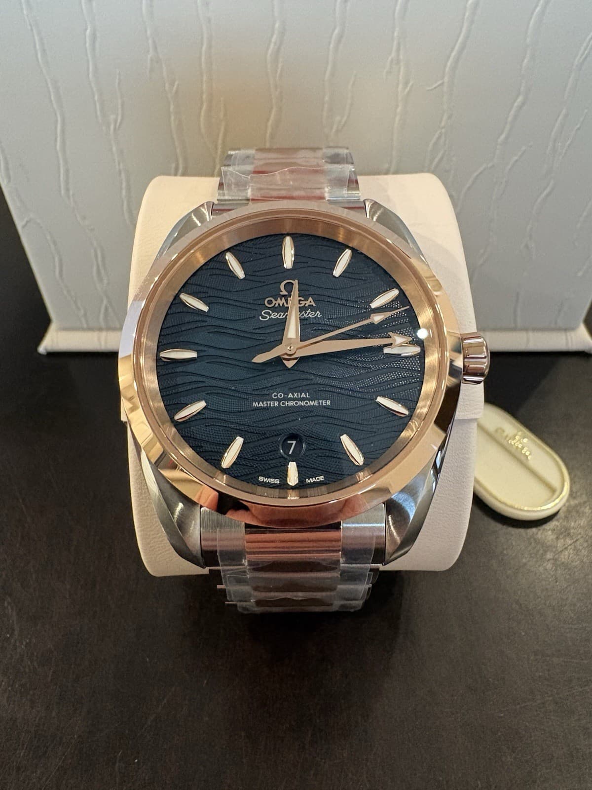 OMEGA Seamaster Aqua Terra 38mm Sedna Gold On Steel New B&P 220.20.38.20.03.001