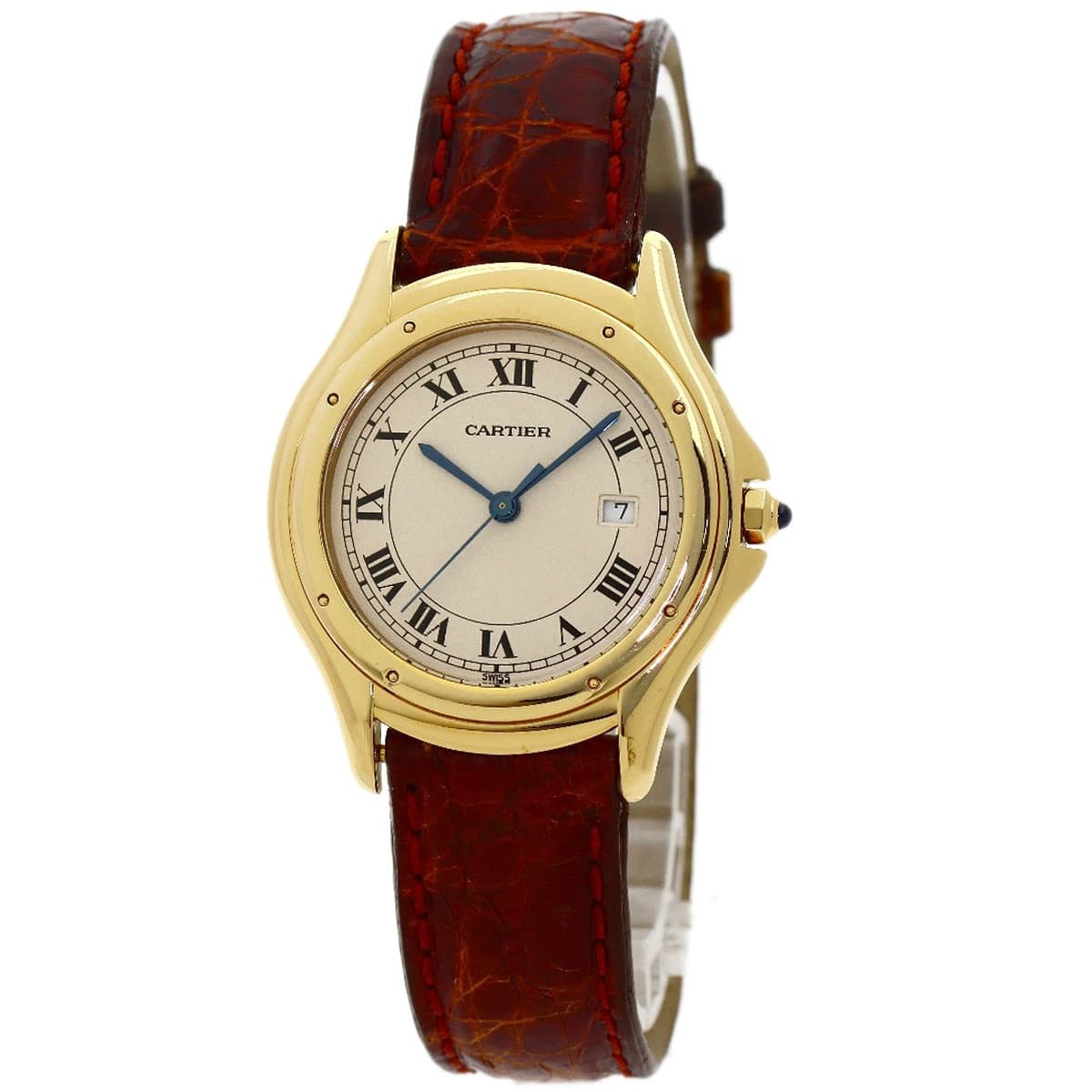 Cartier Panthère Cougar LM 887920 K18 Yellow Gold 33mm x 38.3mm Quartz #KYW2069