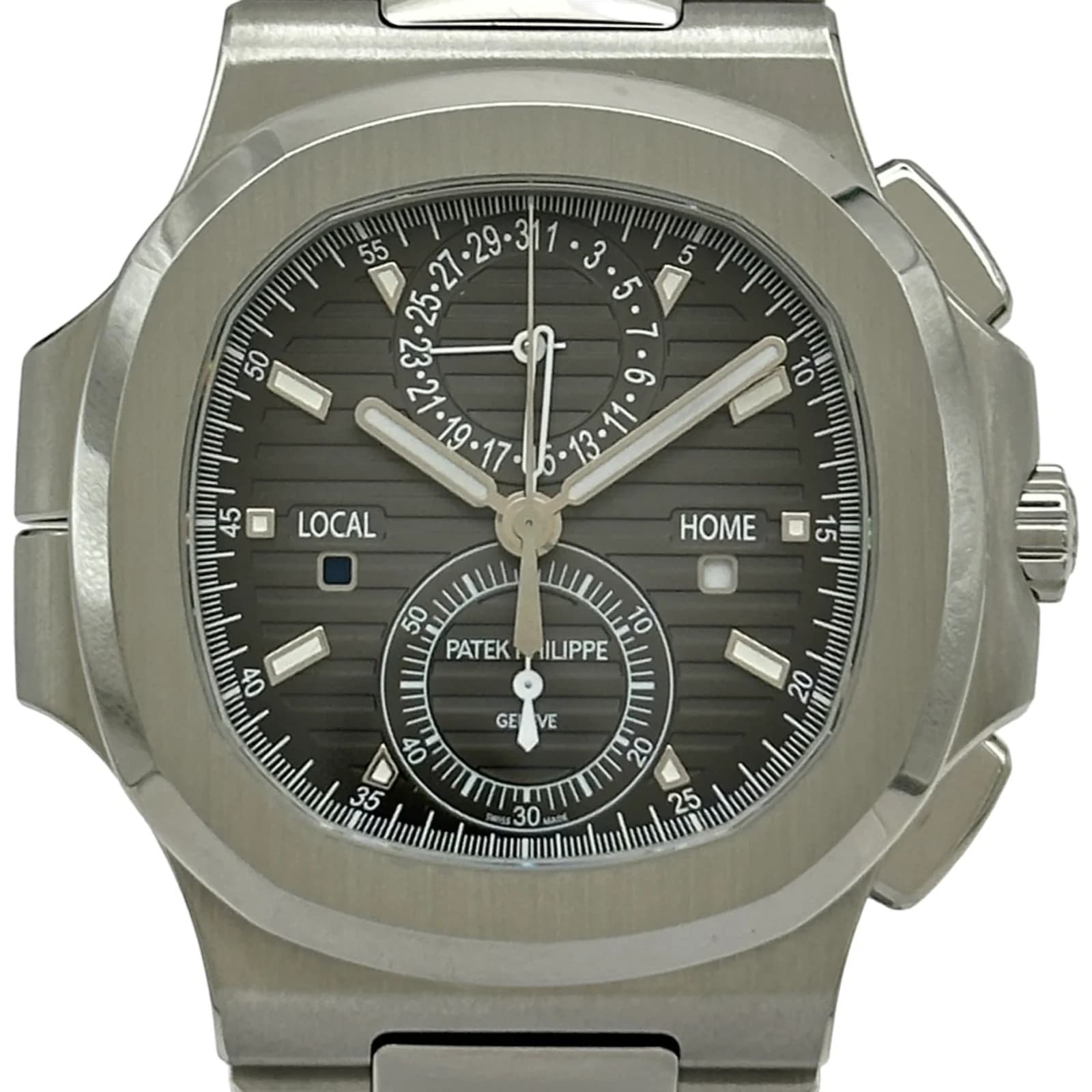 Patek Philippe Nautilus 5990 1a-001 Black Stainless Steel Automatic Mens Used