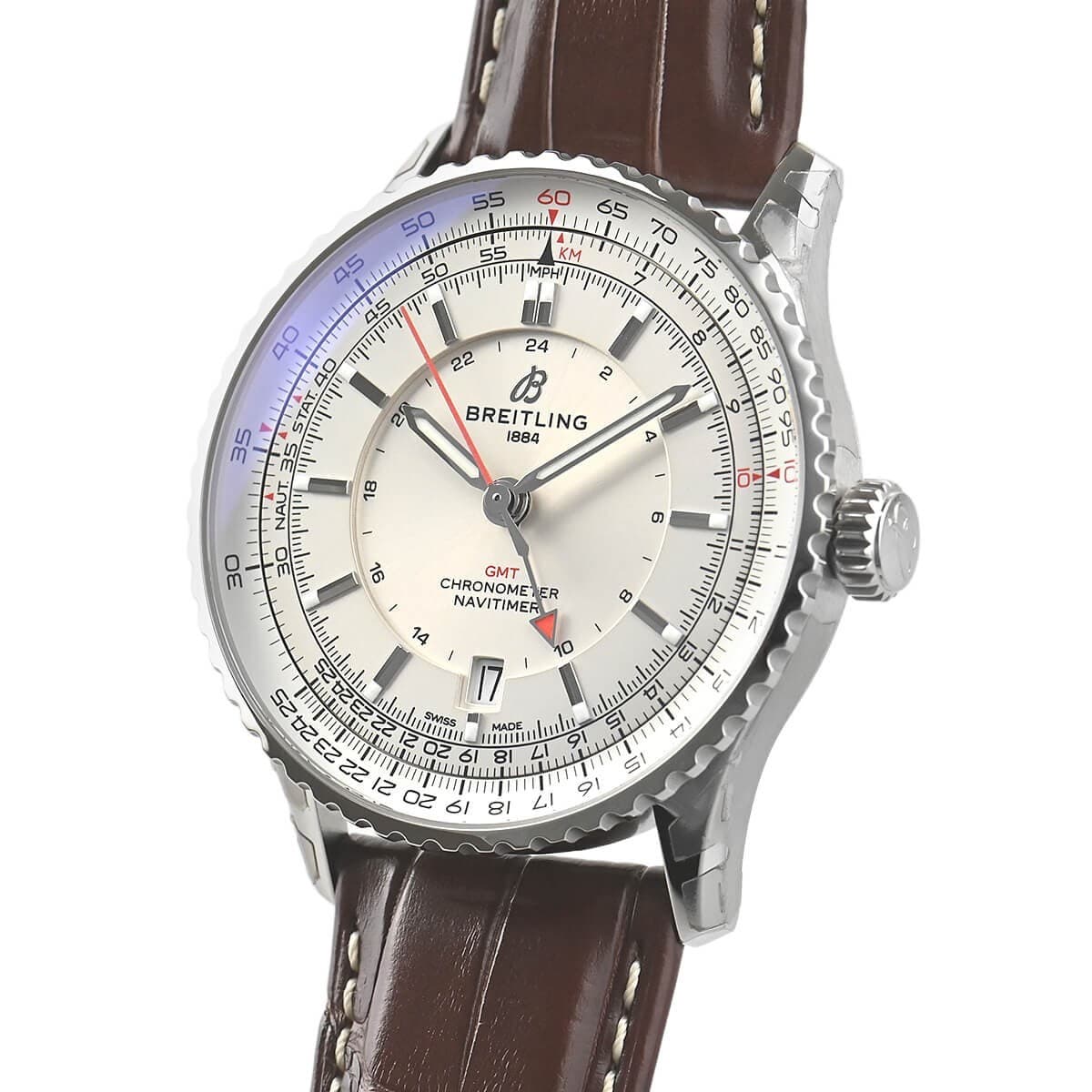 Breitling Navitimer A32310211G1P1 Automatic Watch GMT 41mm Date Slide Rule