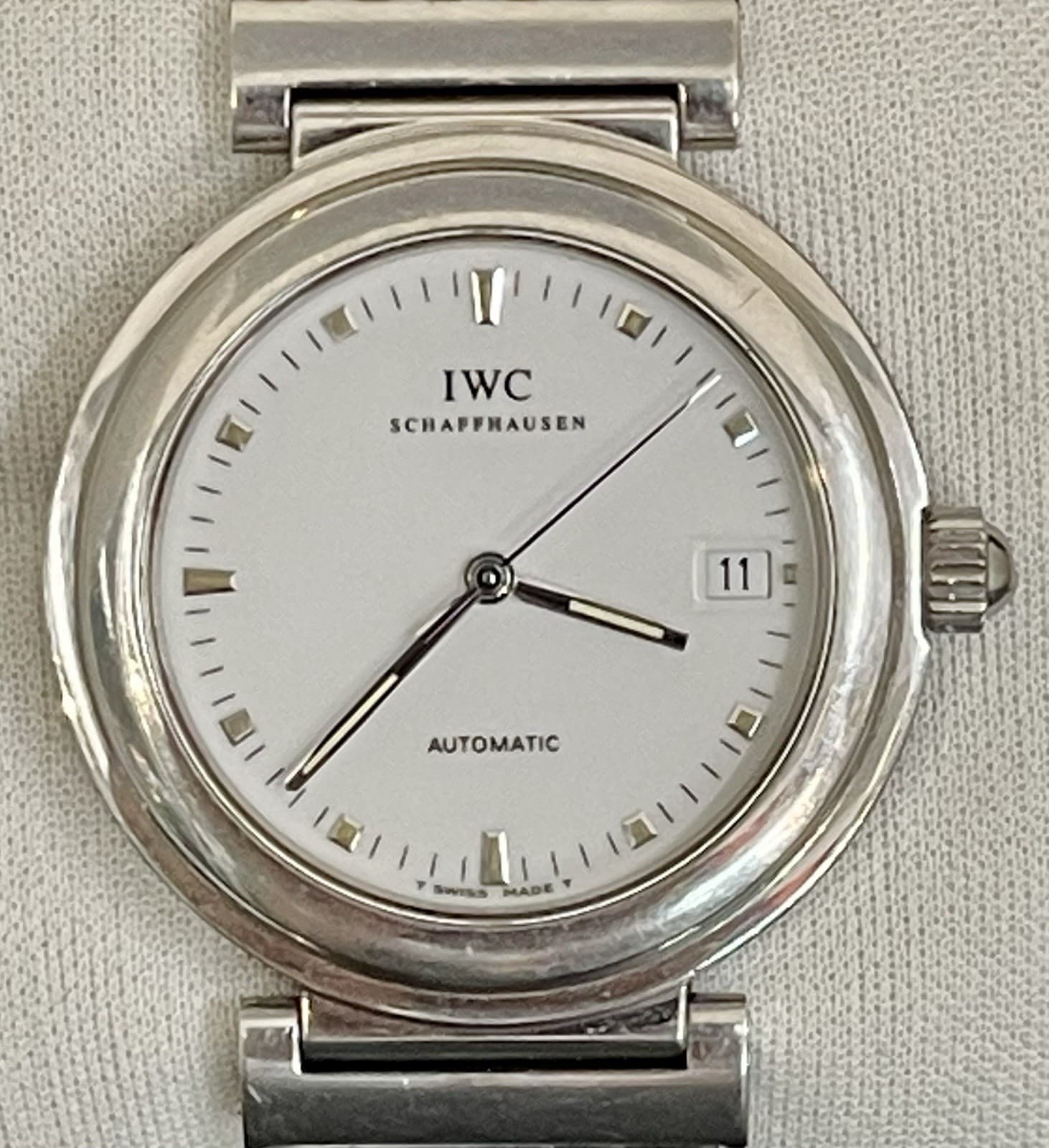 IWC Da Vinci SL IW3528 Automatic White Dial Beads of Rice Bracelet Men's Watch
