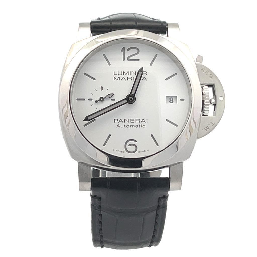 STAINLESS STEEL PANERAI LUMINOR MARINA MANUAL WIND 40MM WATCH REF# PAM01271