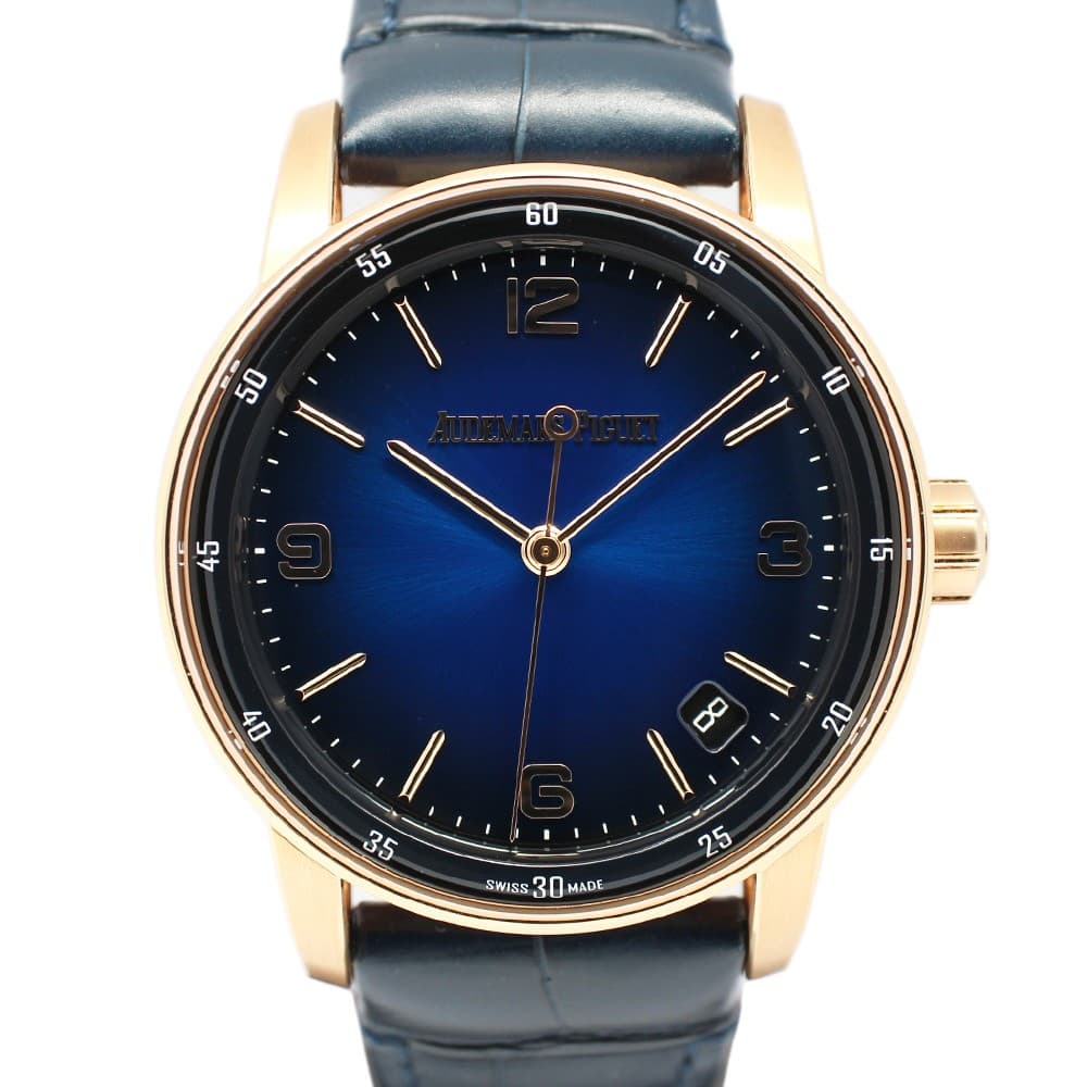 Audemars Piguet CODE 11.59 15210OR.OO.A028CR.01 41mm Pink Gold Blue #UW1678