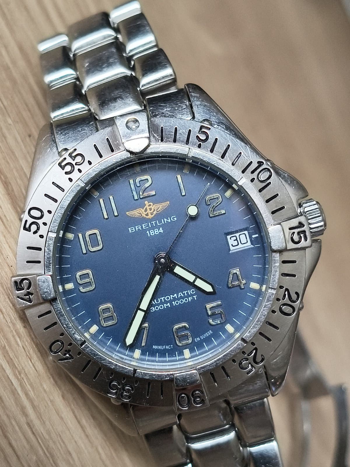 Breitling colt automatic 38mm mens watch A17035