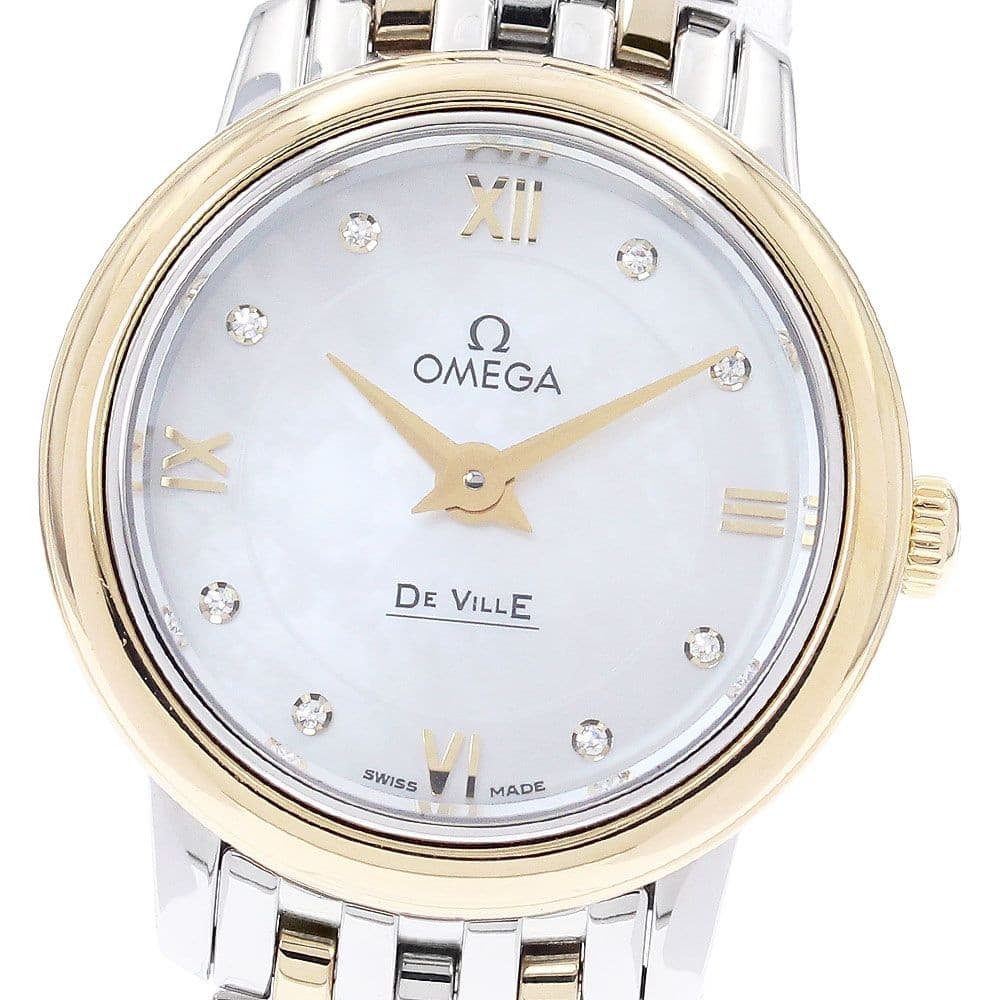 Omega 424.20.24.60.55.001 De Ville Prestige 8P Diamond Quartz Women's