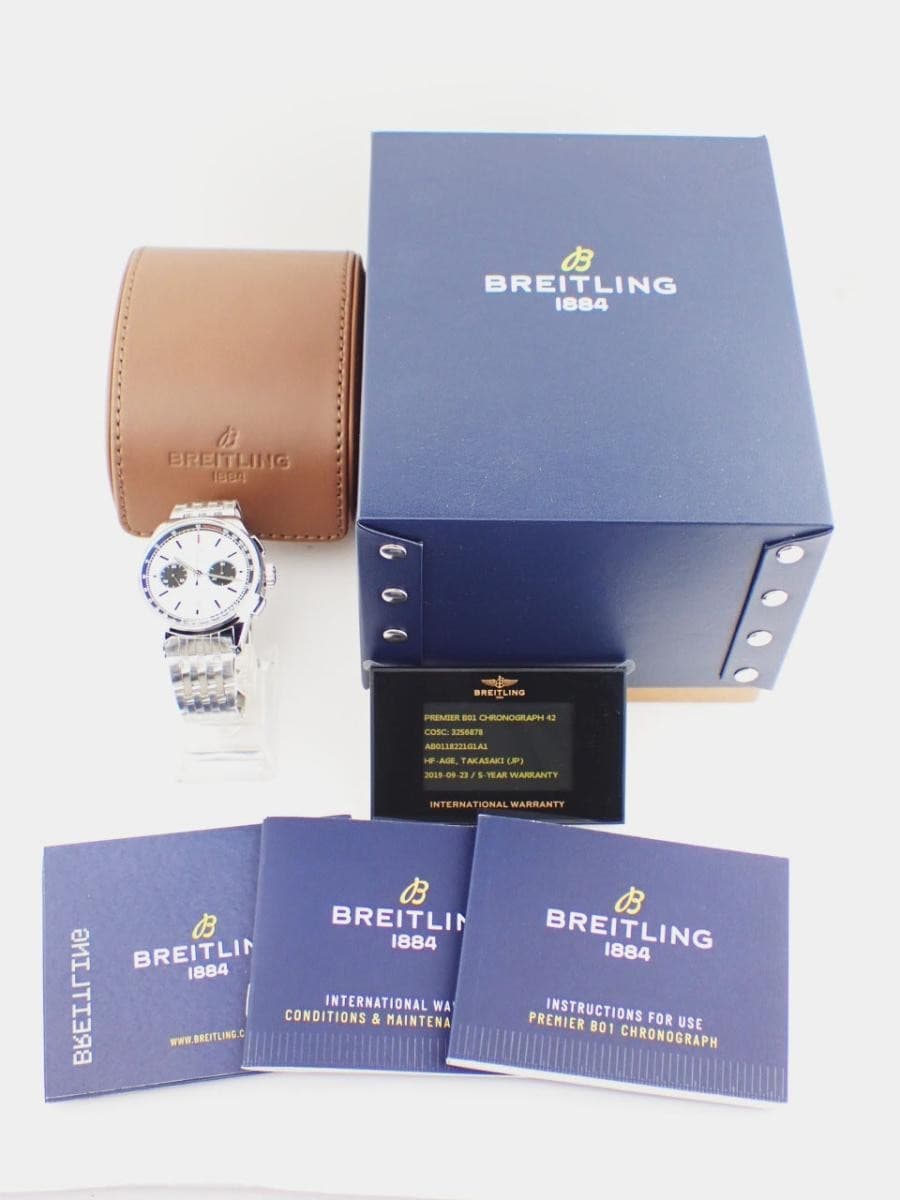 Breitling Premier B01 Chronograph 42 AB0118221G1A1 Automatic 42mm Box Papers