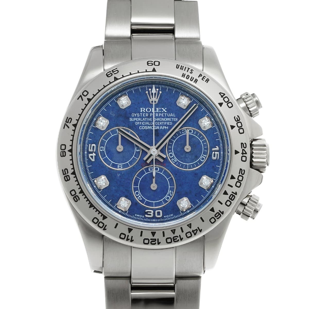 ROLEX Cosmograph Daytona 116509G Sodalite/diamond WATCH 714597